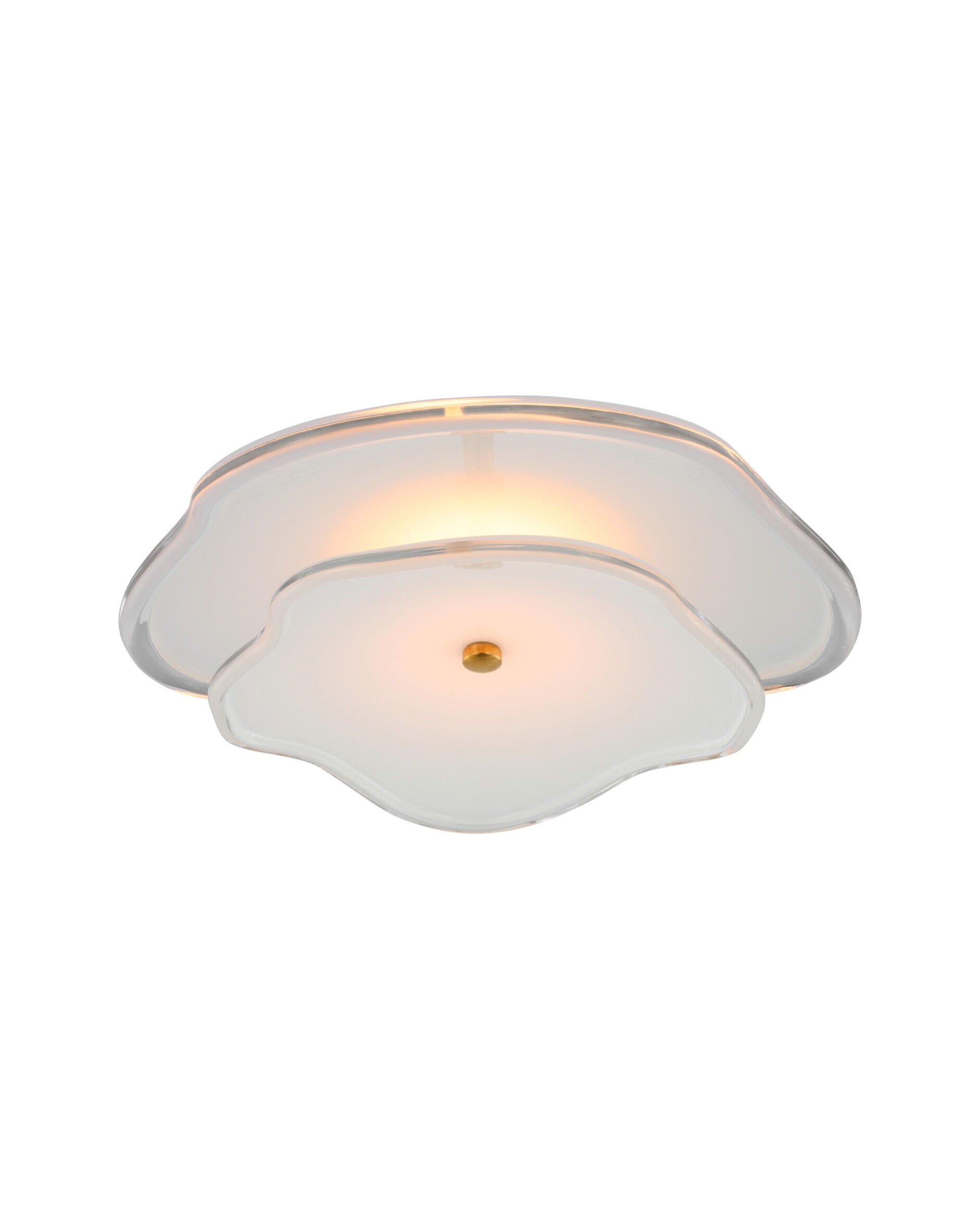 Leighton 14" Layered Flush Mount Brasss