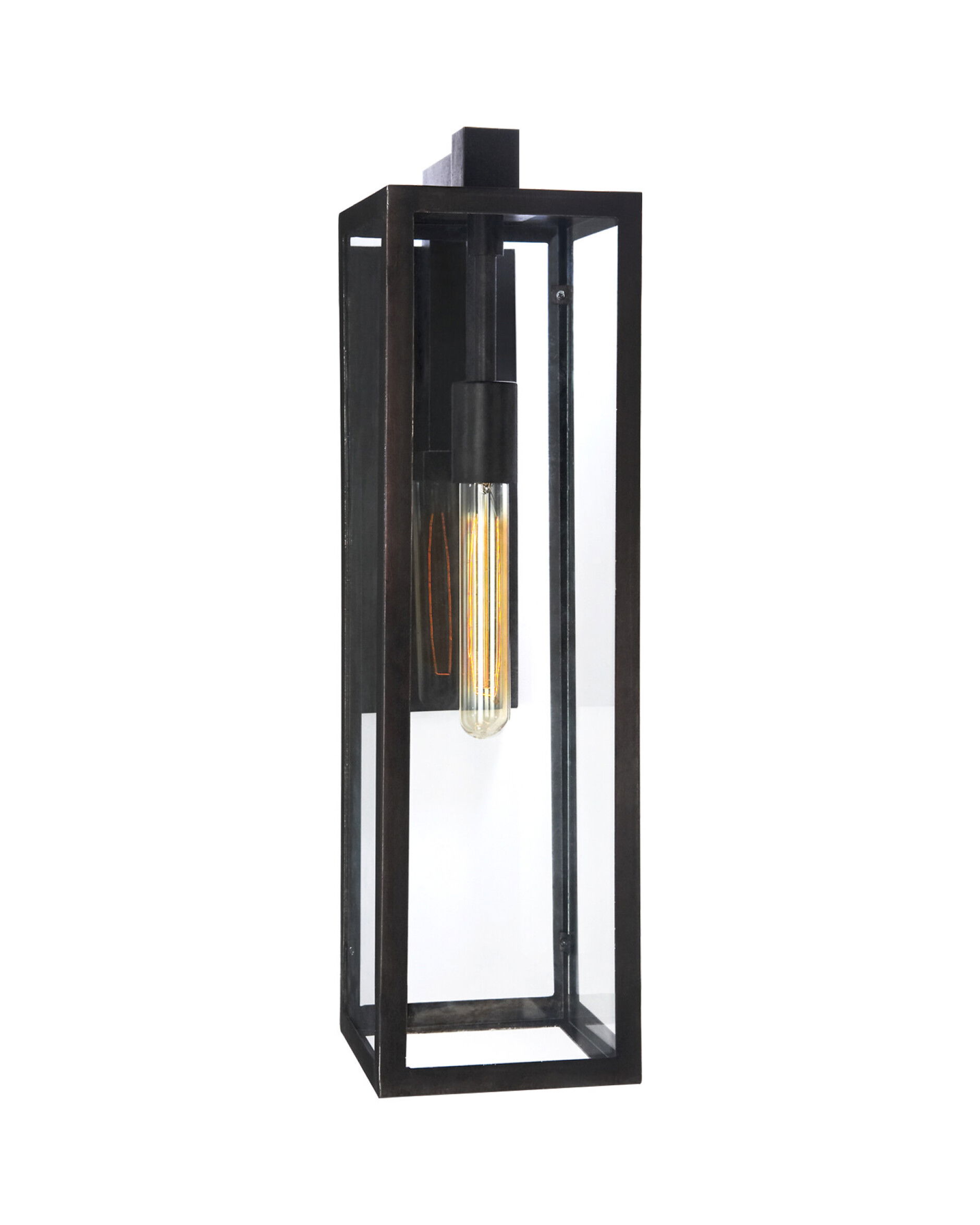 Fresno Framed Long Sconce Black
