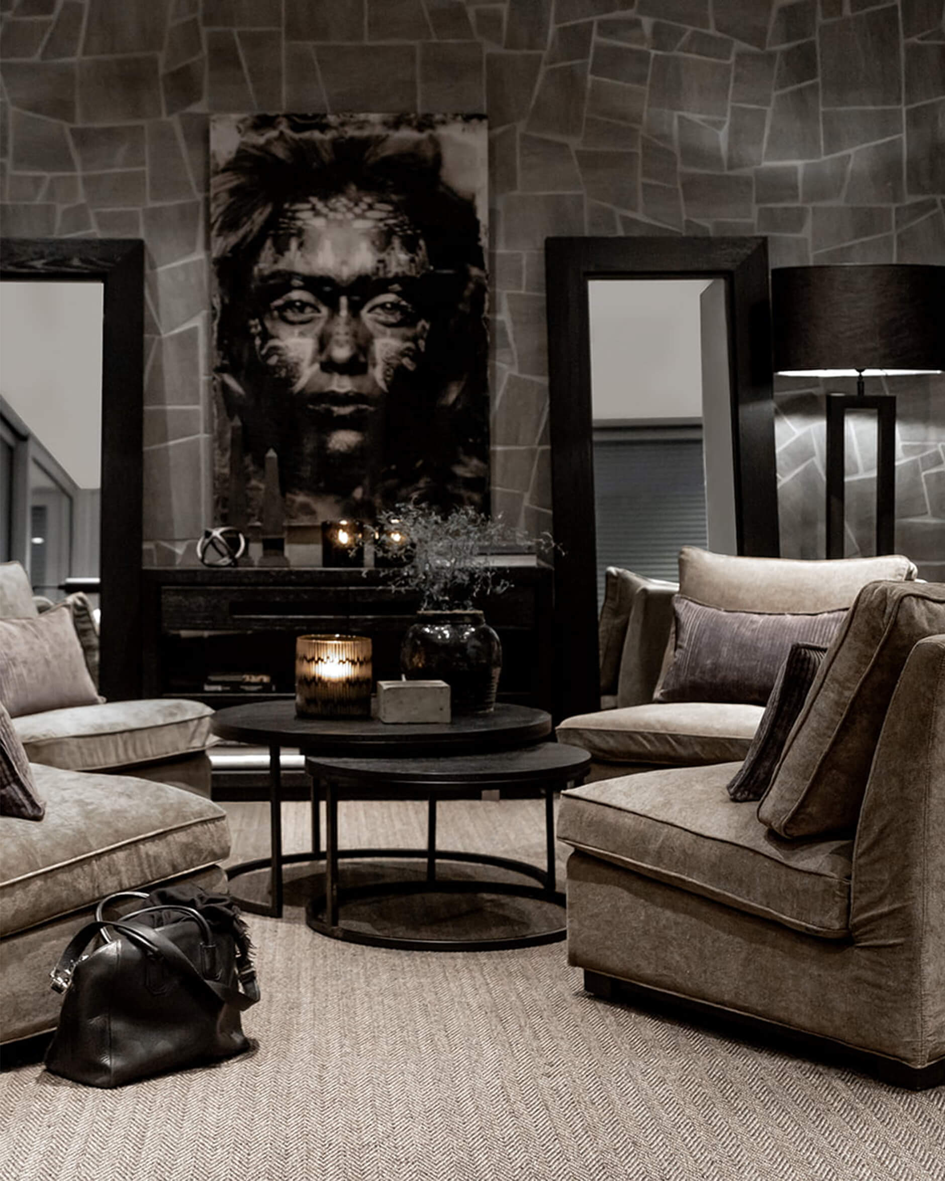 Town fåtölj true brown