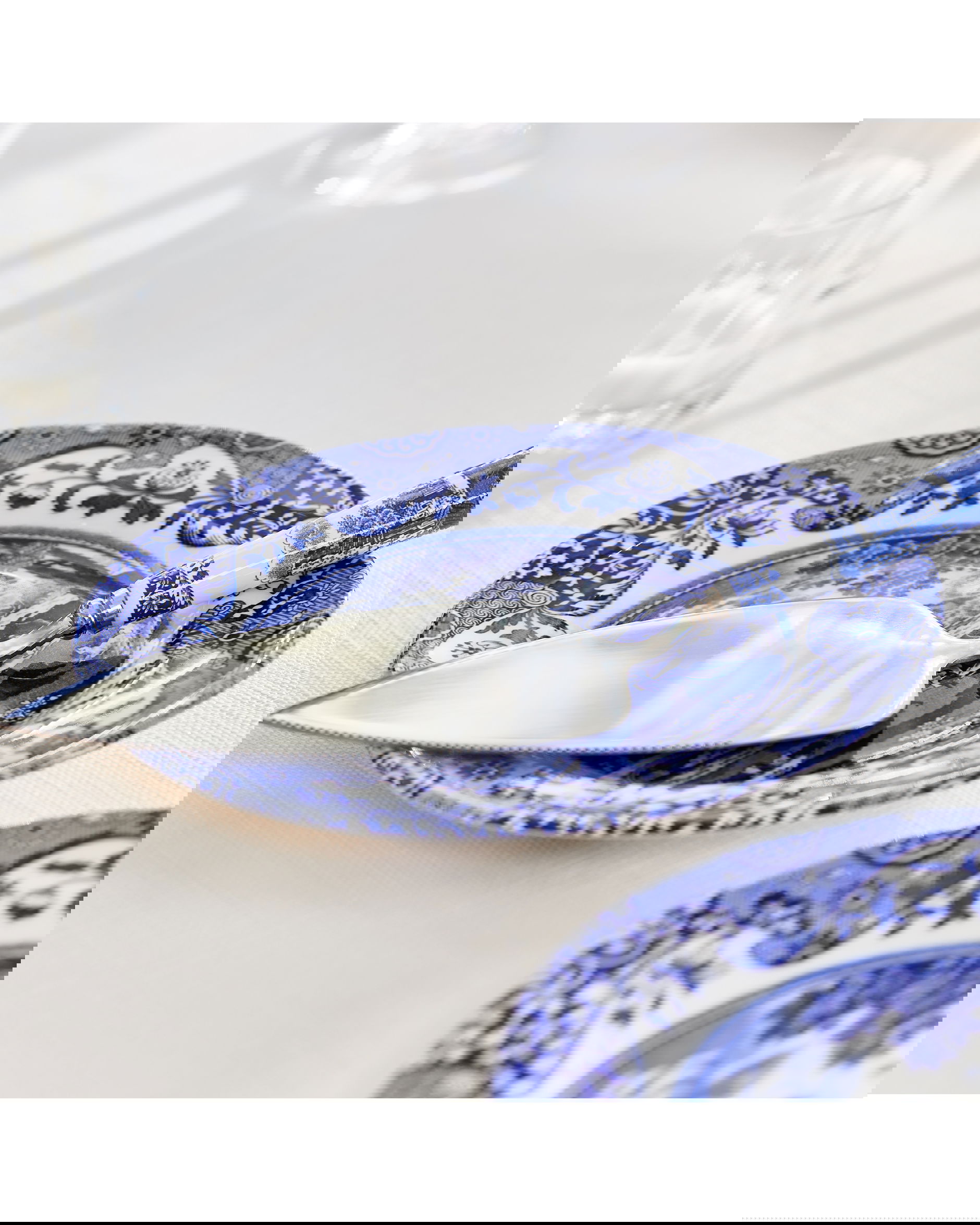 Blue Italian tårtspade blå/vit