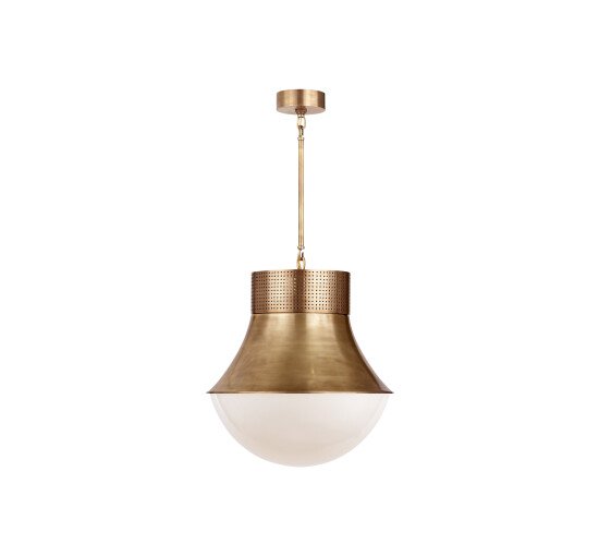 null - Precision Large Pendant Antique-Burnished Brass