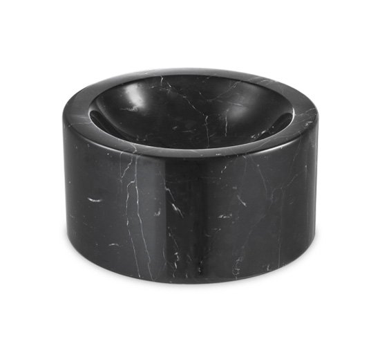 Svart - Conex skål marmor svart