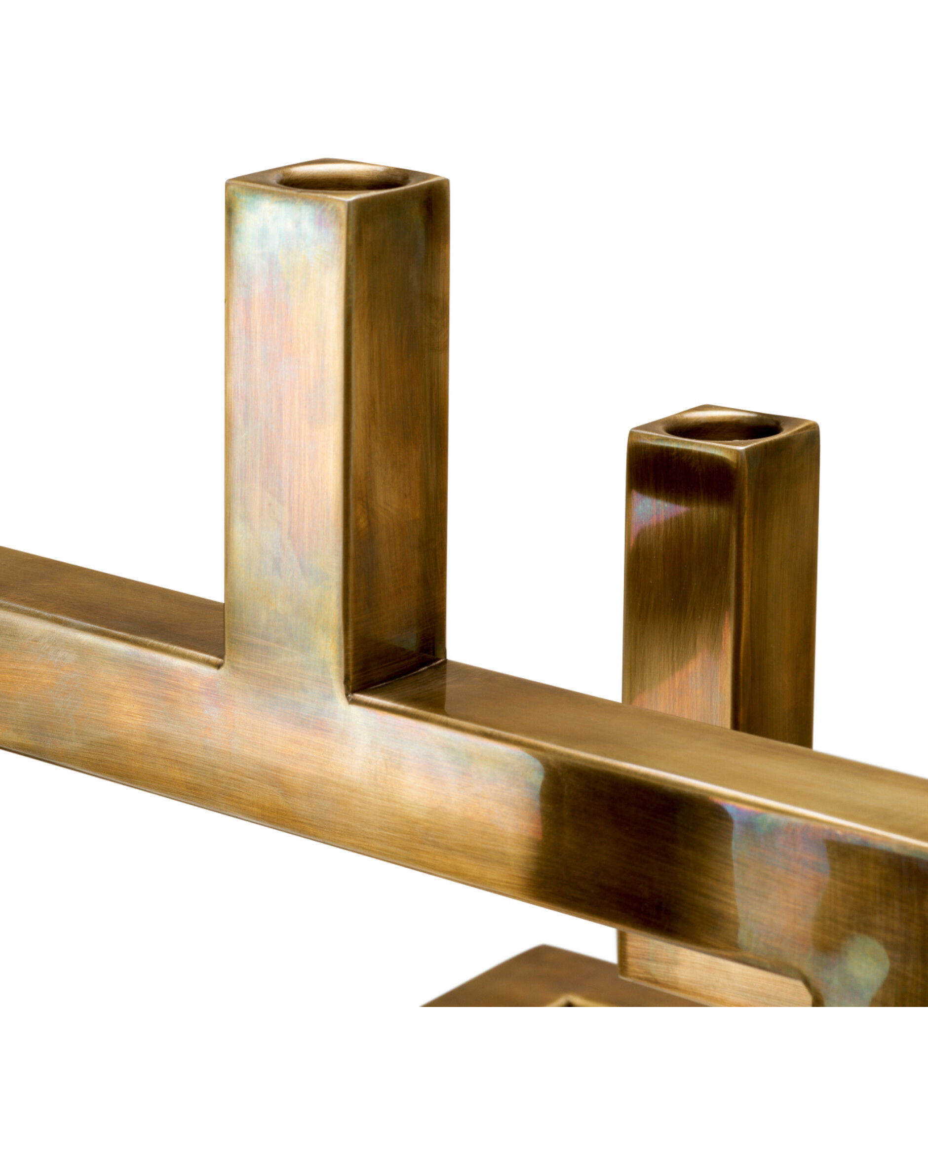 Skyline Candle Holder Vintage Brass