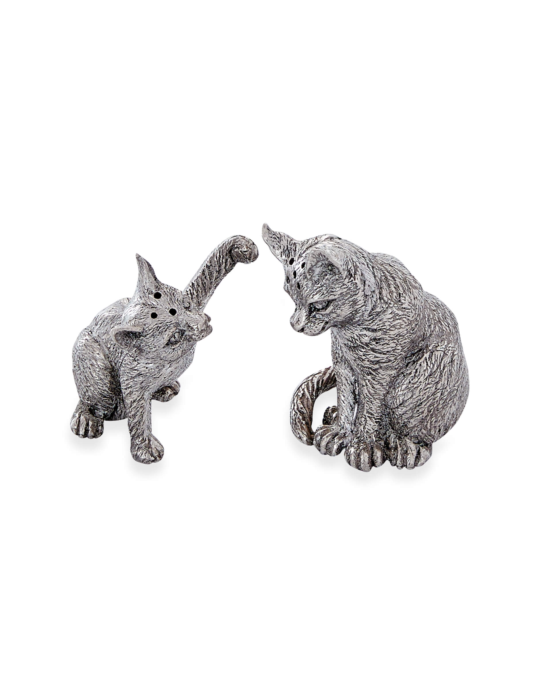 Katter salt- och pepparkar tenn