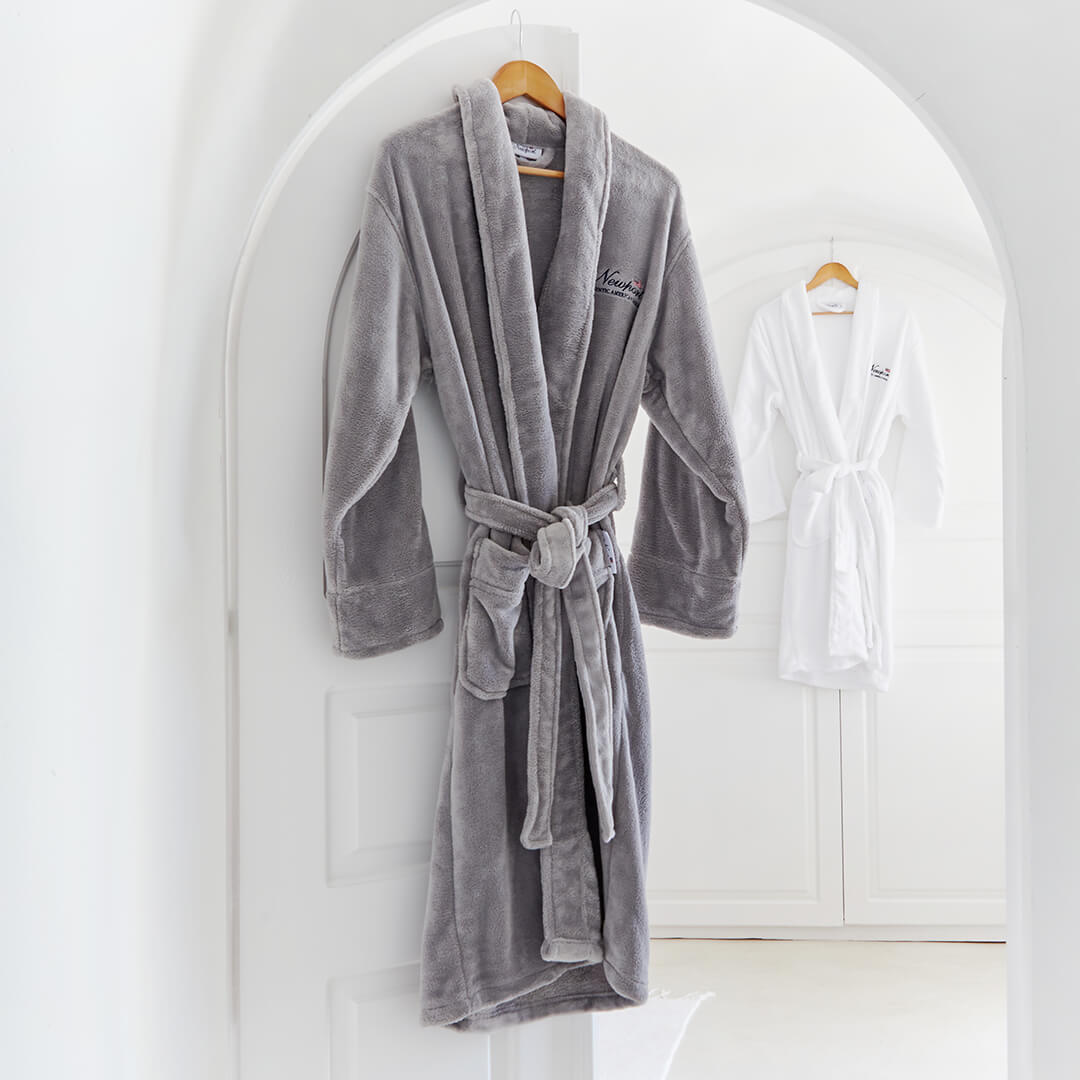 Jamesport ochtendjas grijs