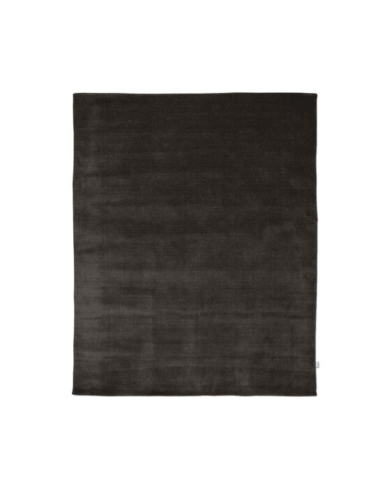 Solid tæppe charcoal