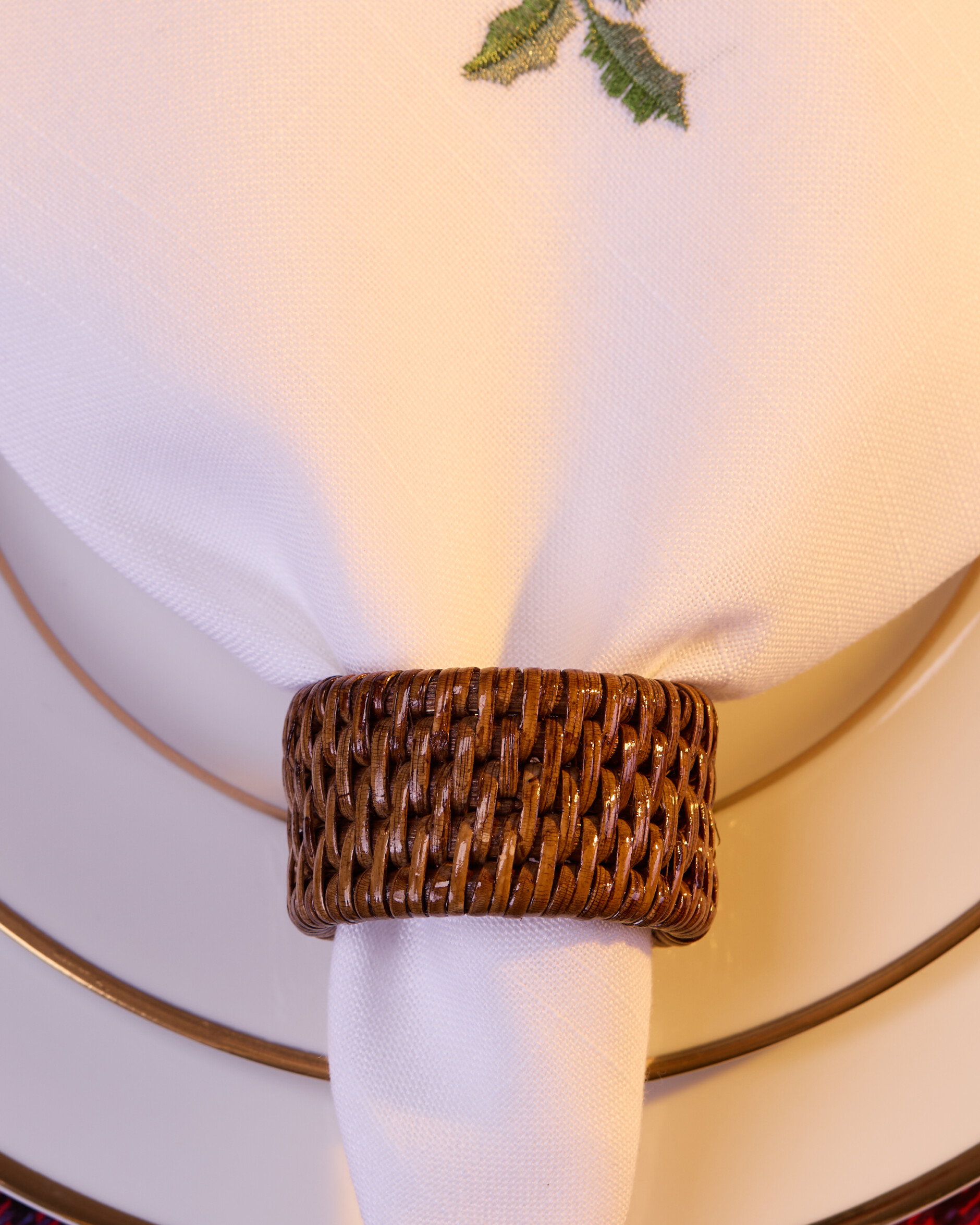 Antique Napkin Ring Rattan