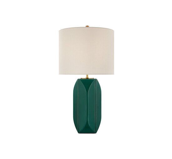 null - Carmilla Medium Table Lamp Emerald Crackle