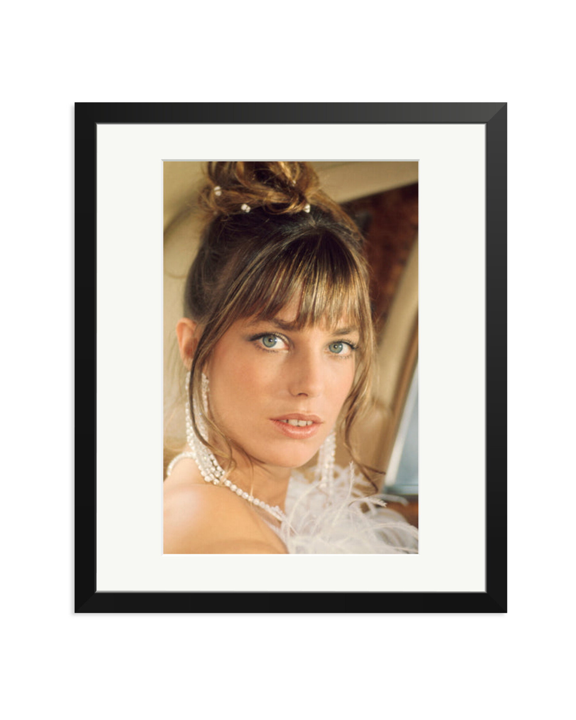 Birkin in White Black / Large