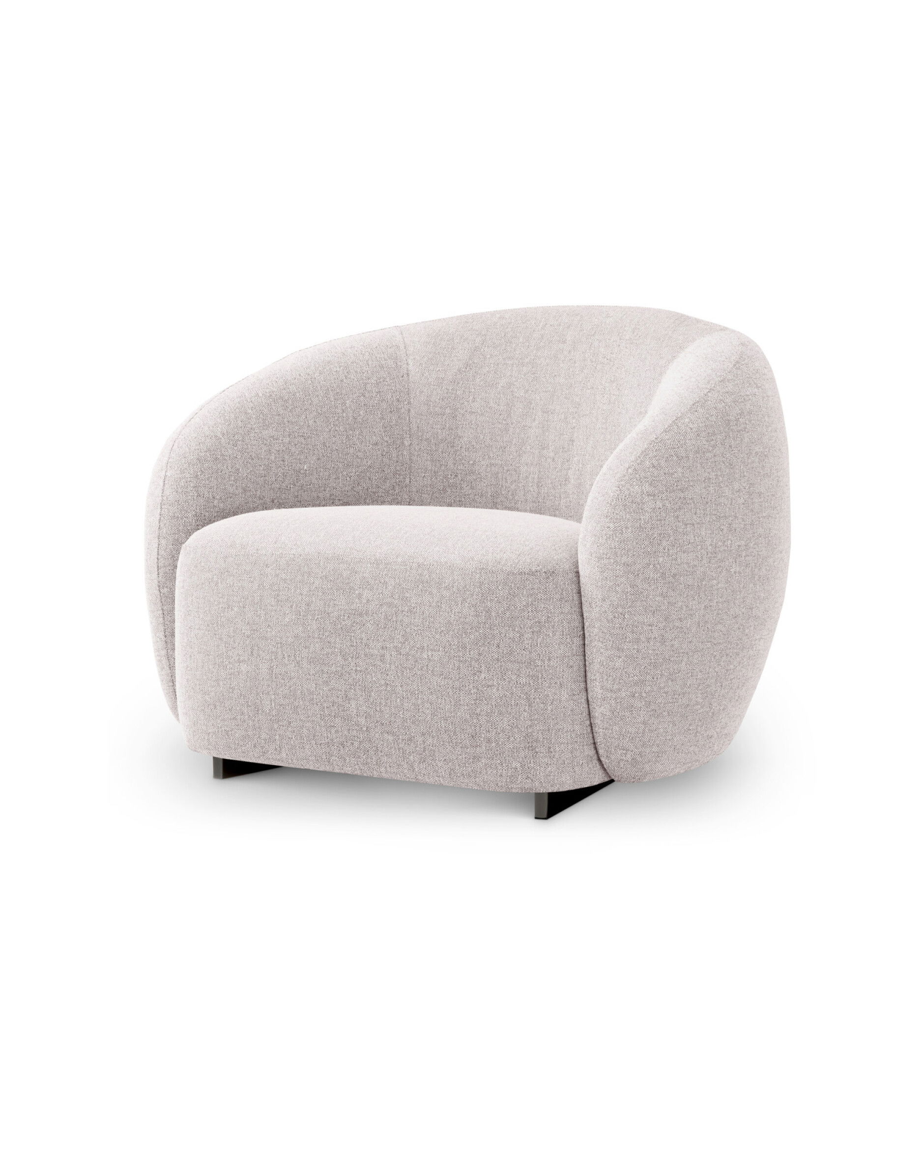 Brice fåtölj mauritius ljusgrå