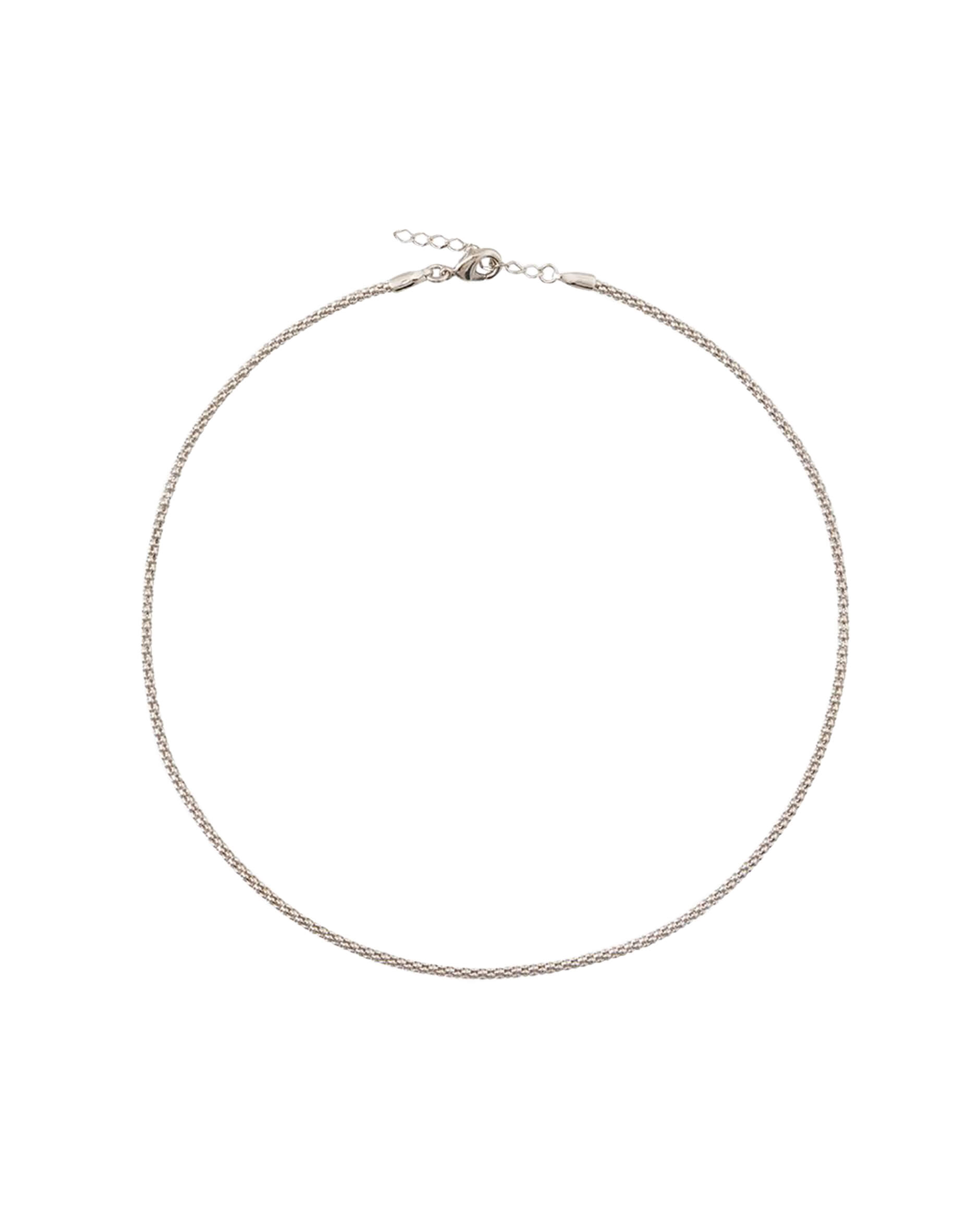 Petite Rope halsband rhodium