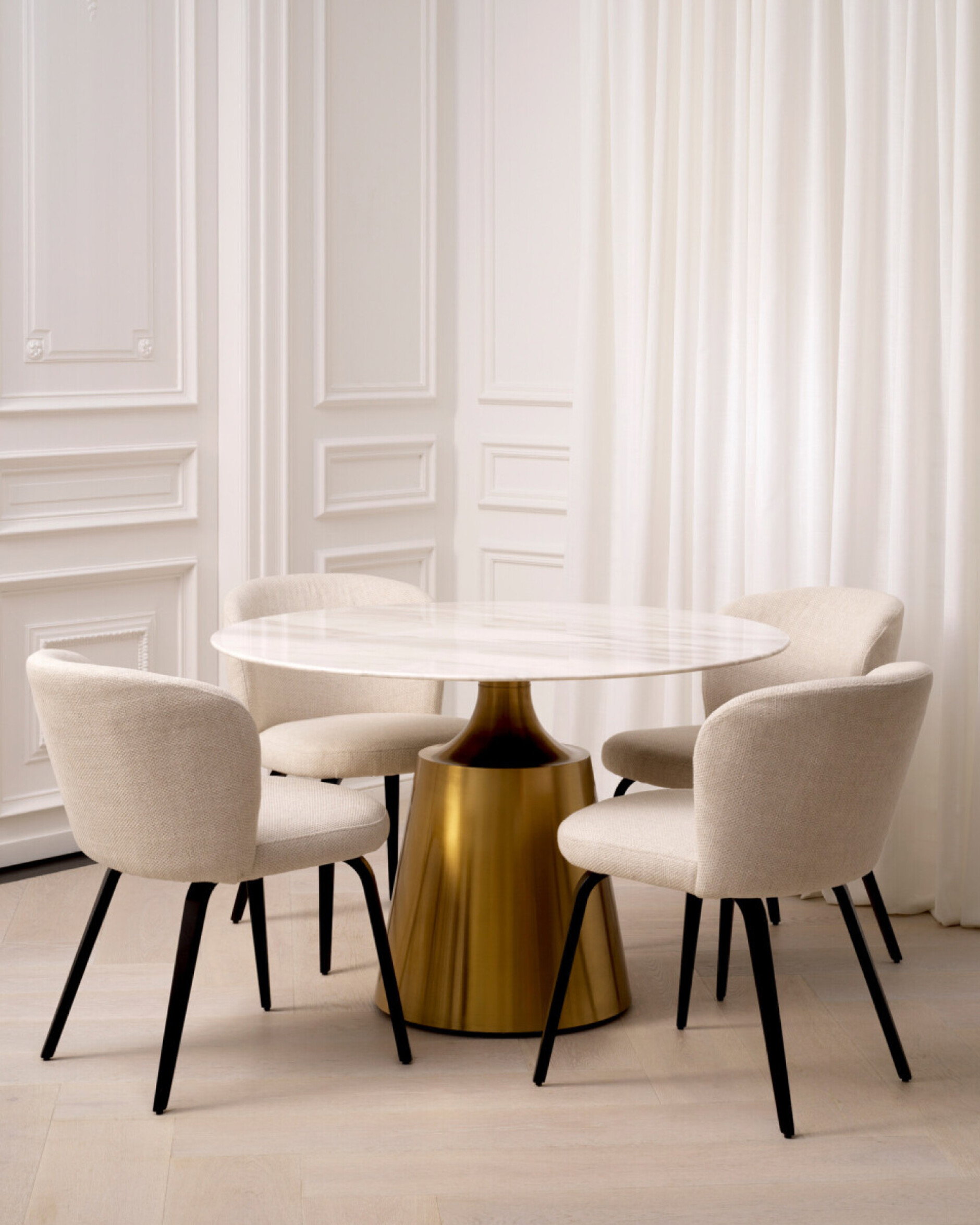 Nathan Dining Table White Marble