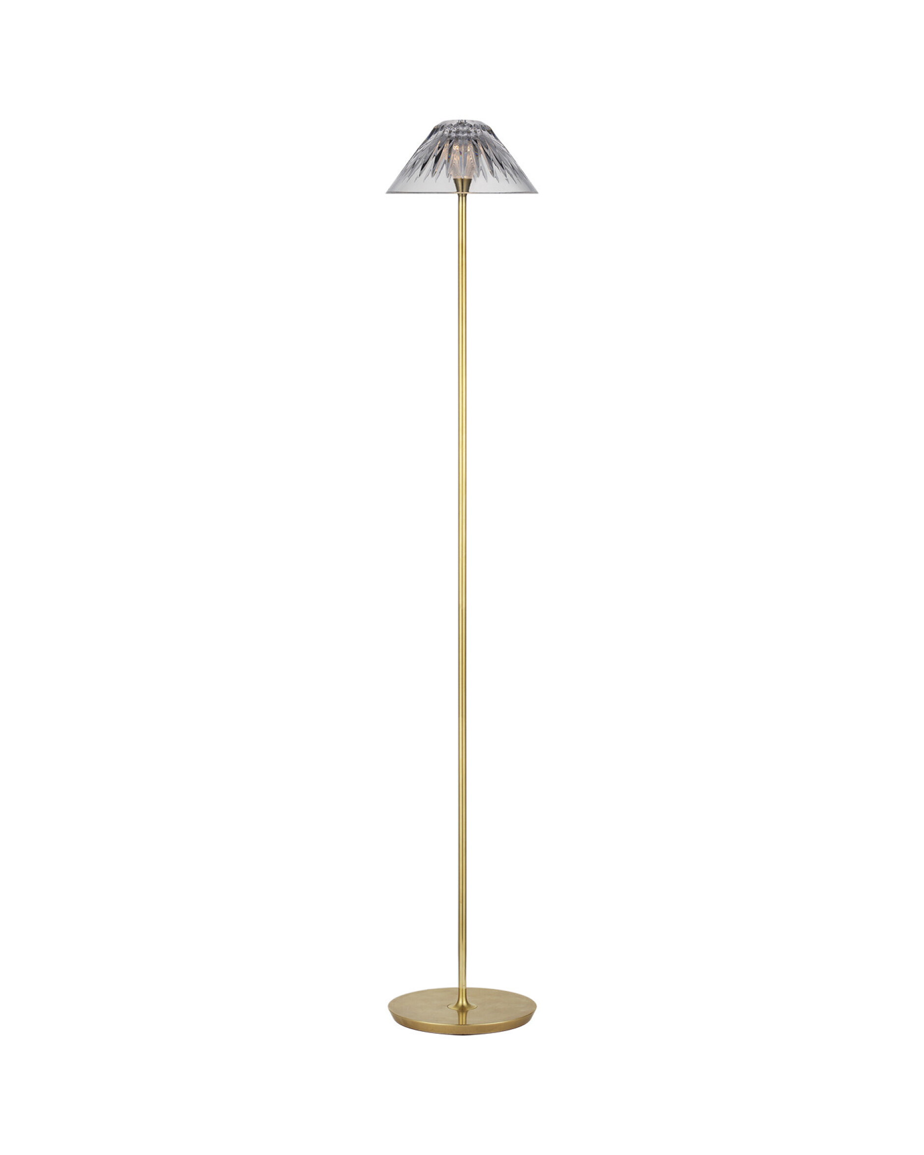 Blaze 55" Floor Lamp Natural Brass