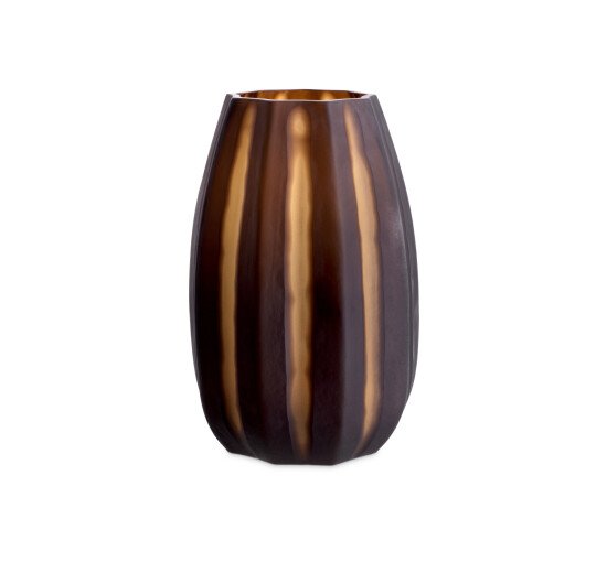 S - Tiara Vase Dark Brown
