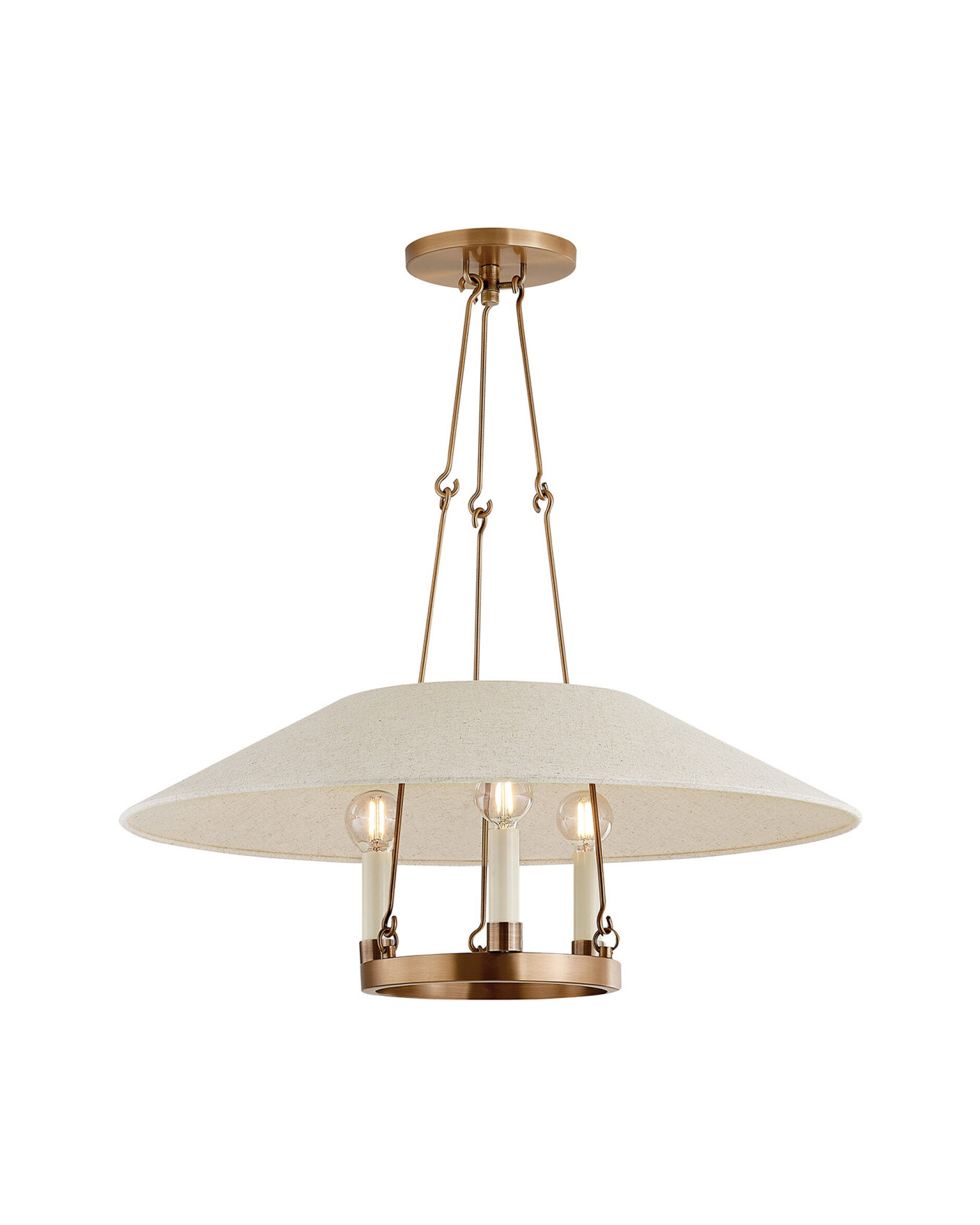 Archive taklampe messing