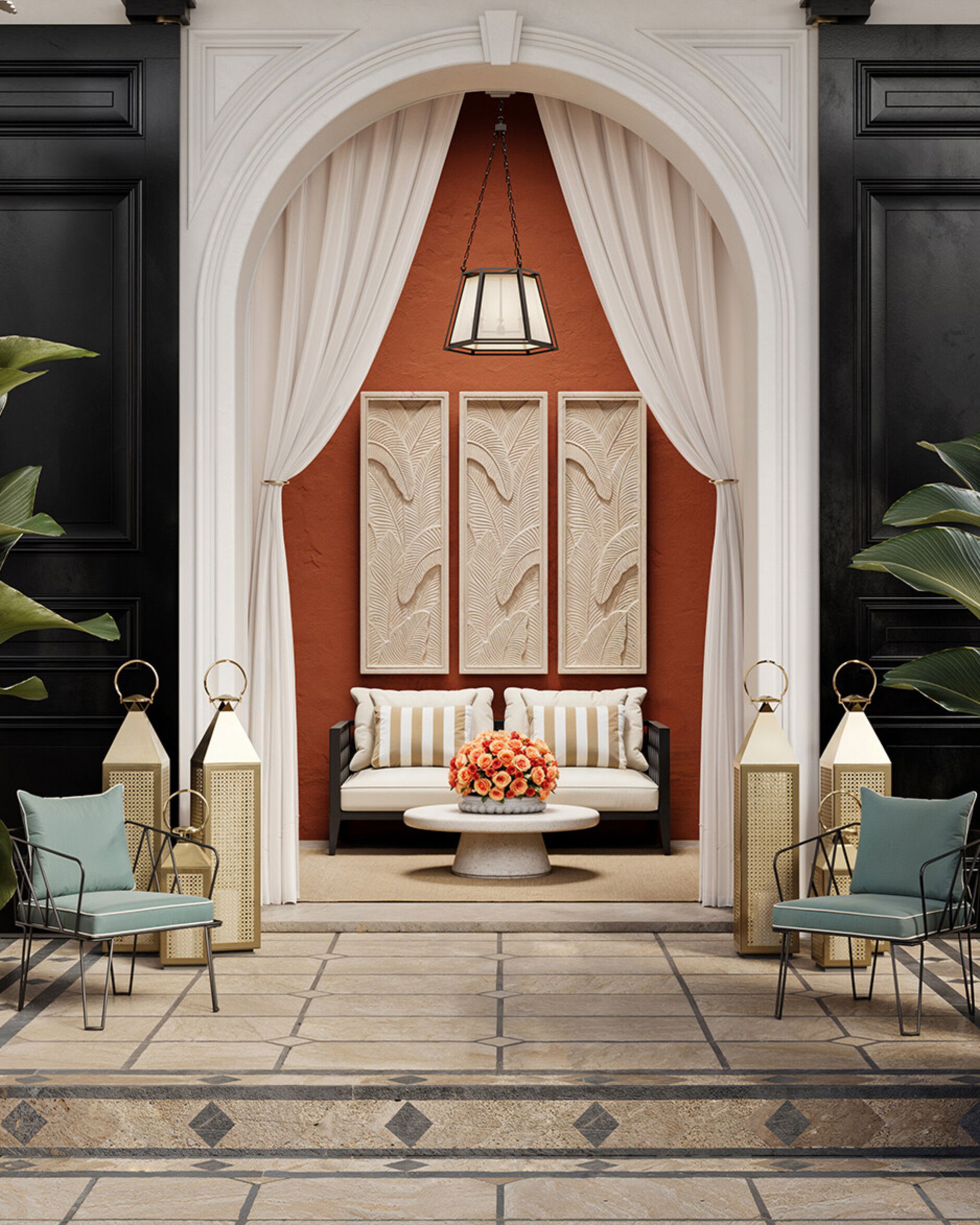 Florent beige cushion