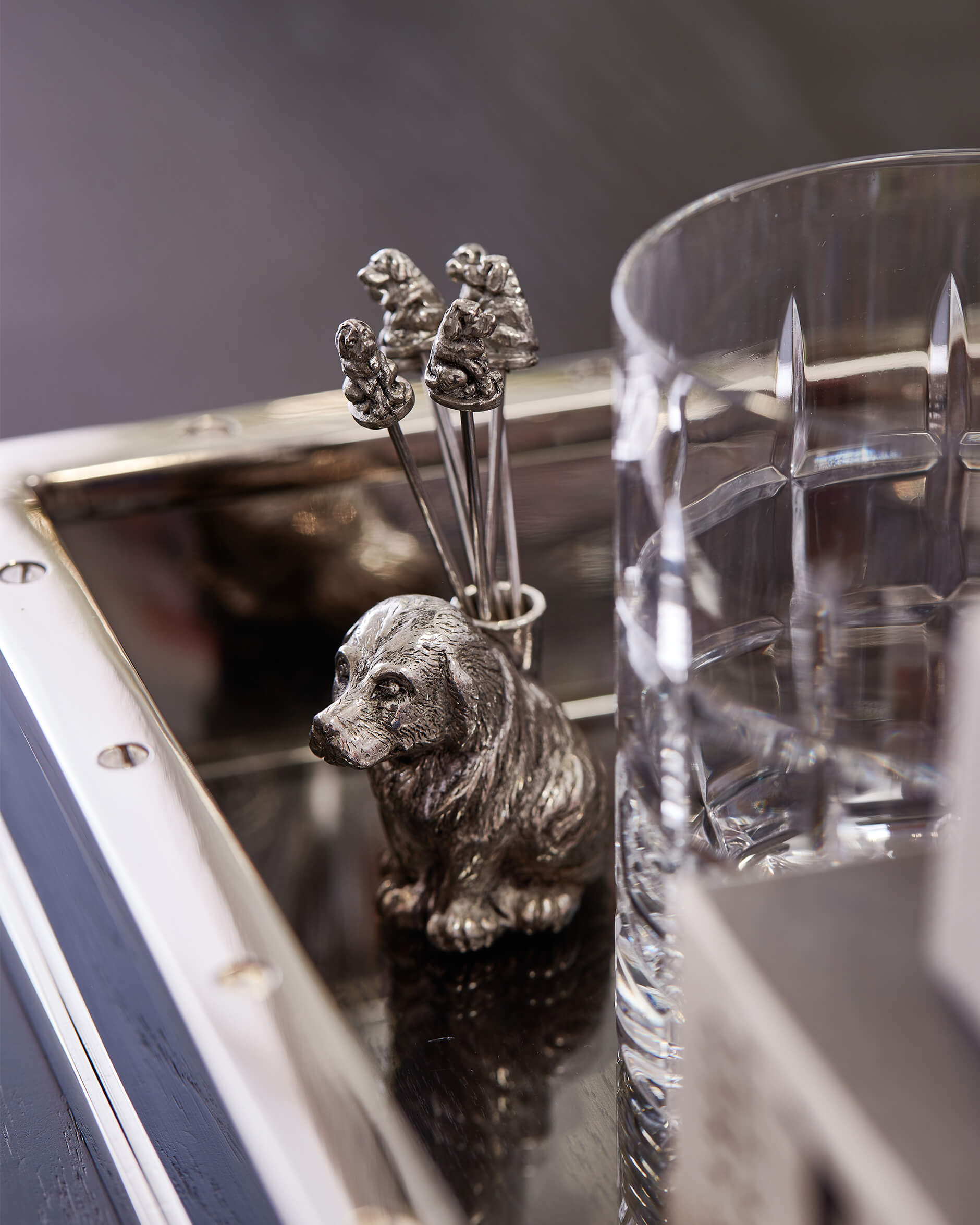 Golden cocktailpinnar