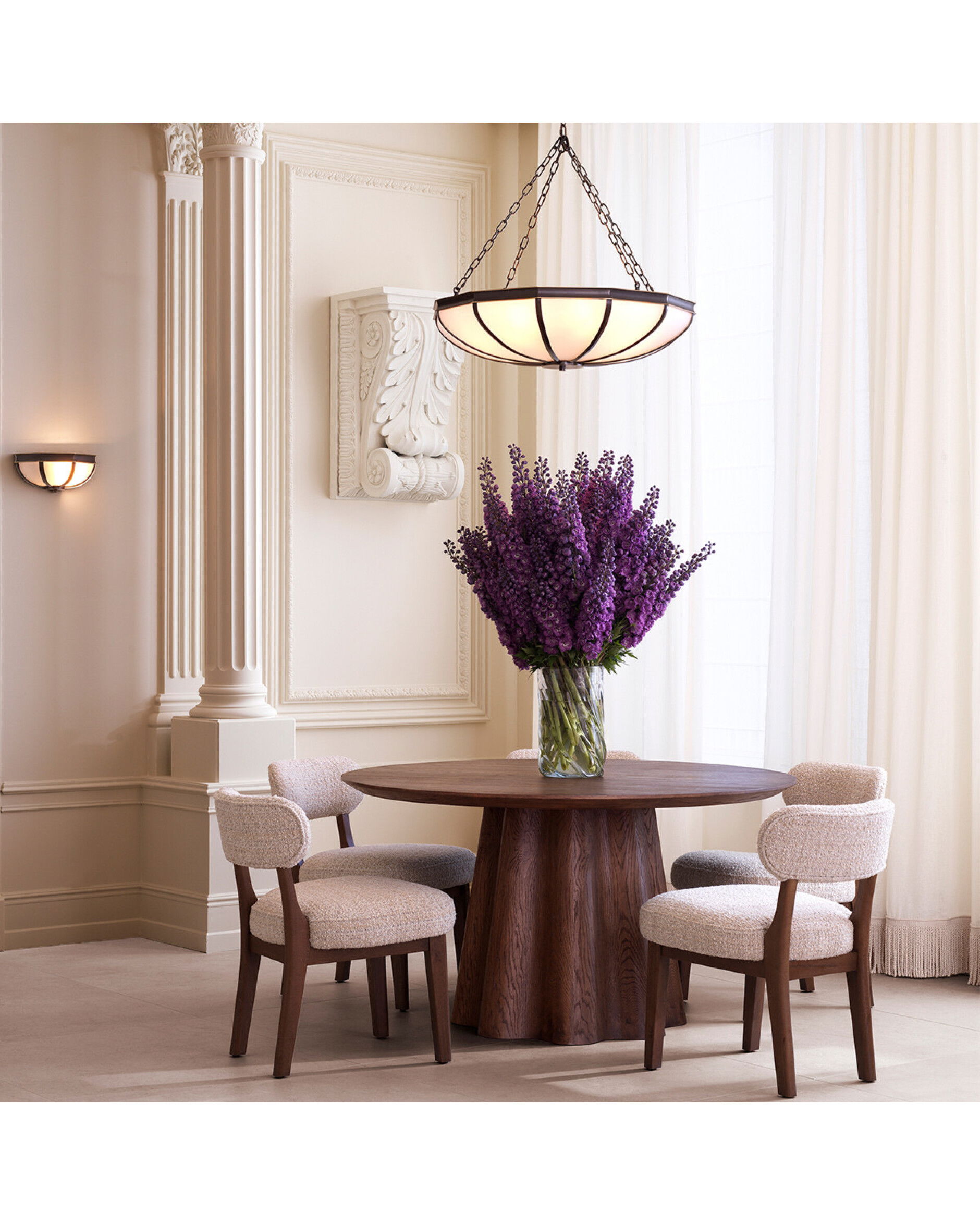 Papyrus Esstisch Dunkelbraun Eichenfurnier