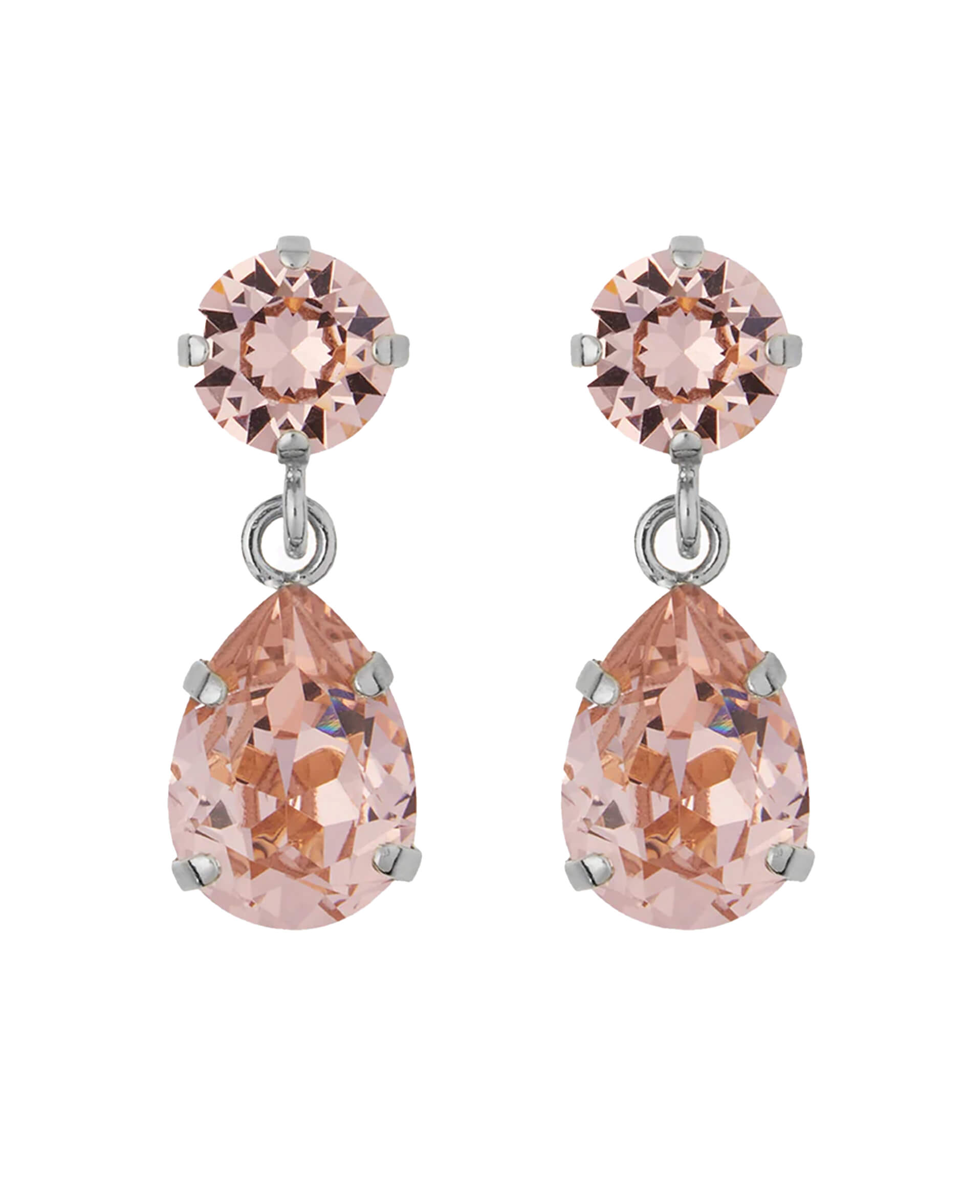 Mini Drop korvakorut rhodium