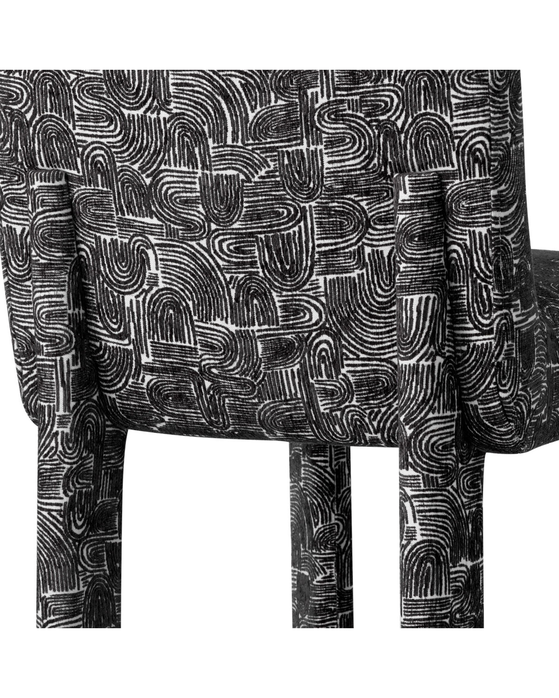 Magnus Esszimmerstuhl Solent schwarz weiß