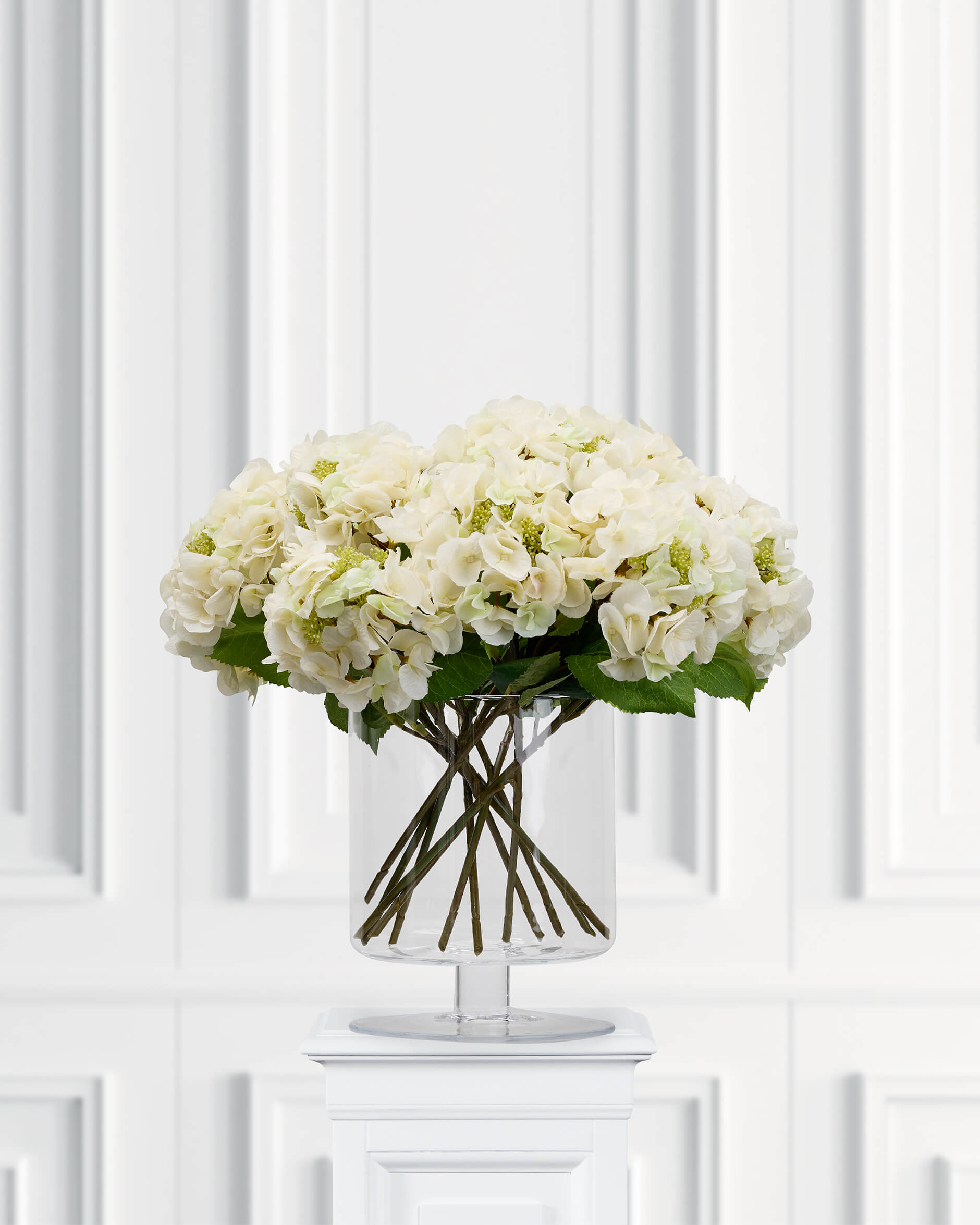 Hortensia snittblomma vit