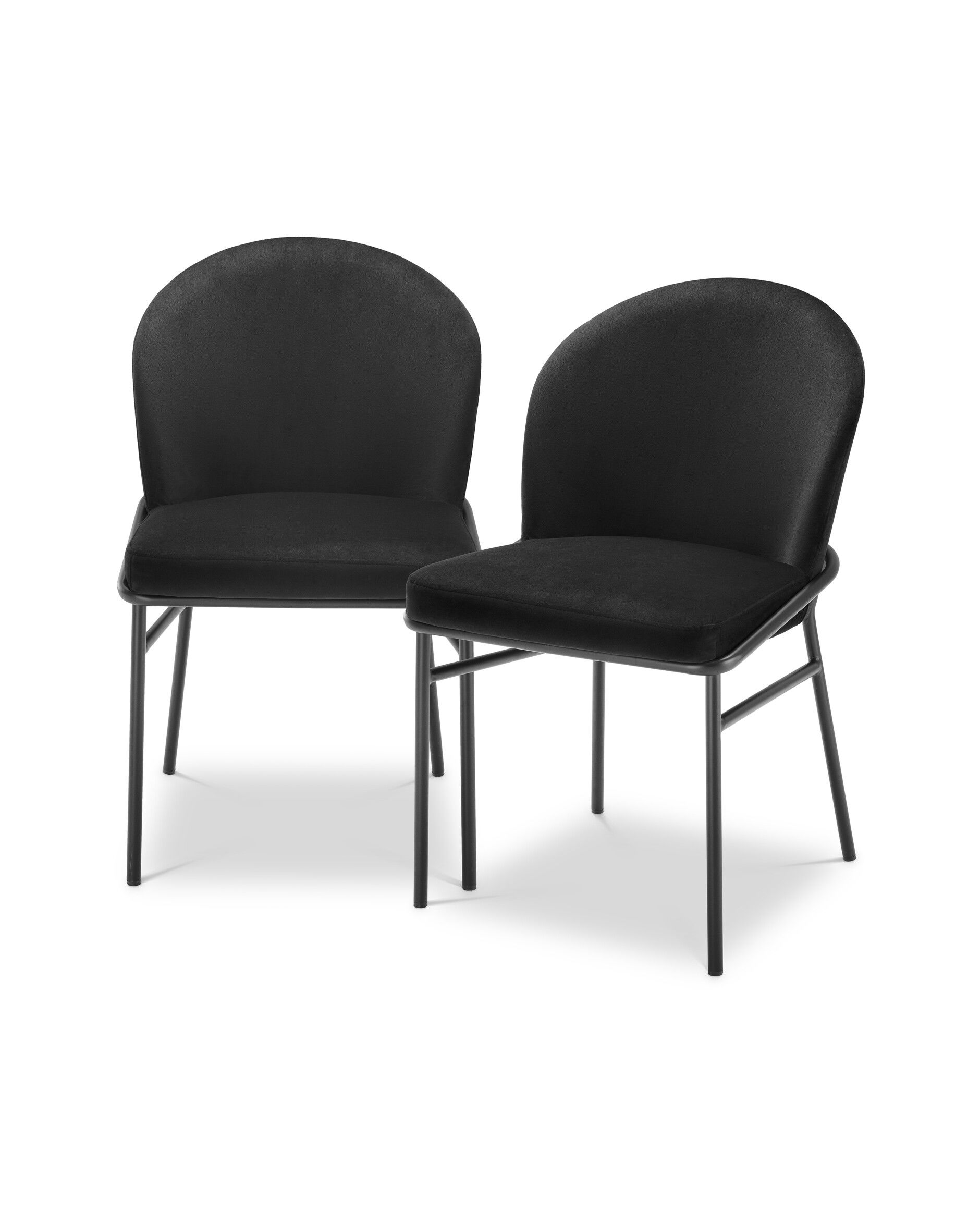 Willis matstol roche black velvet 2-set OUTLET