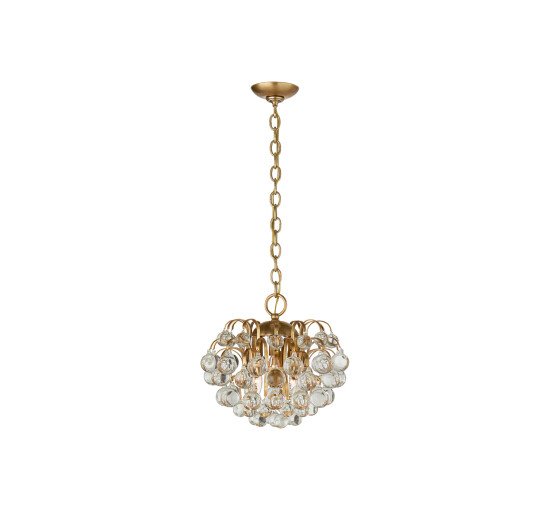 null - Bellvale Small Chandelier Antique Brass