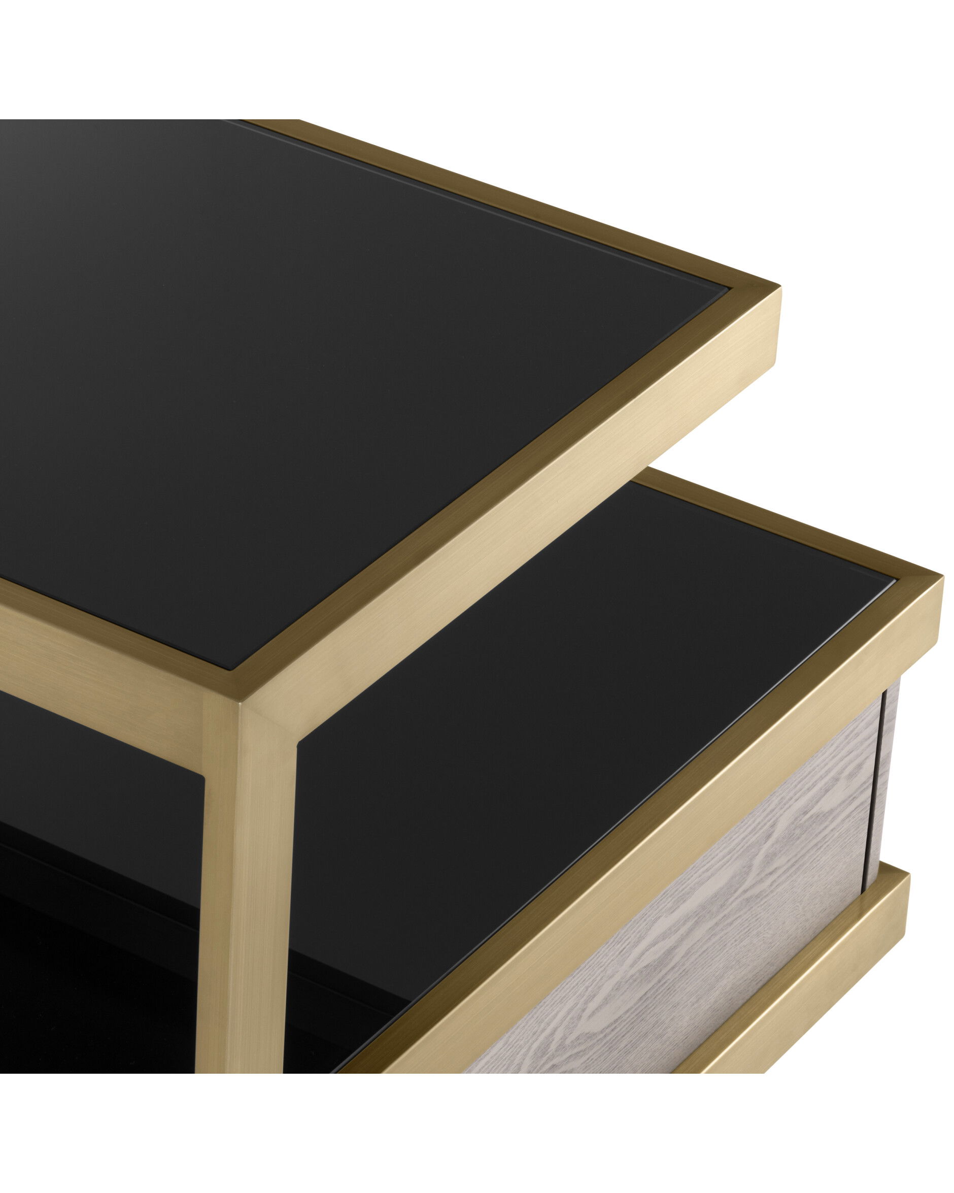 Kuboa sidobord borstad mässing