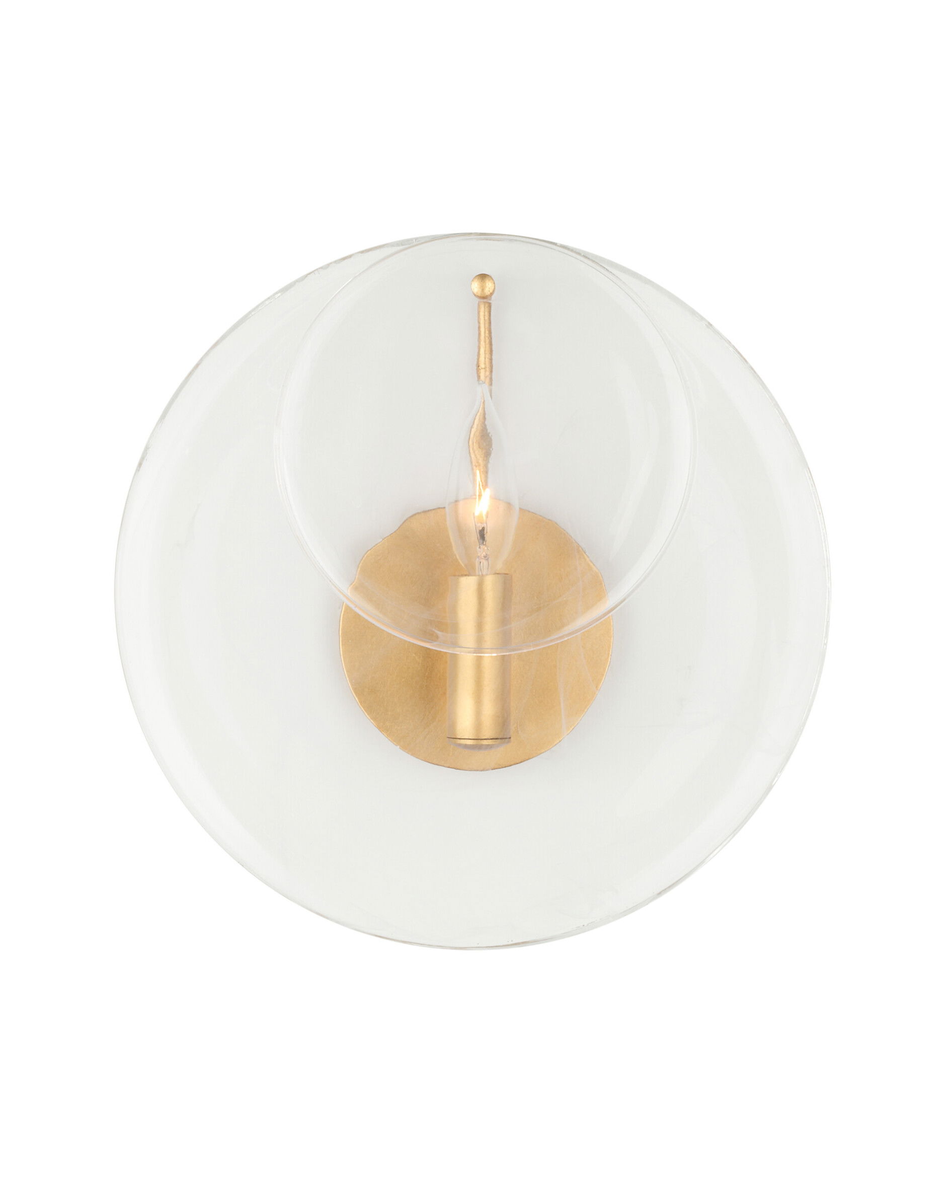 Loire vägglampa guld/klarglas