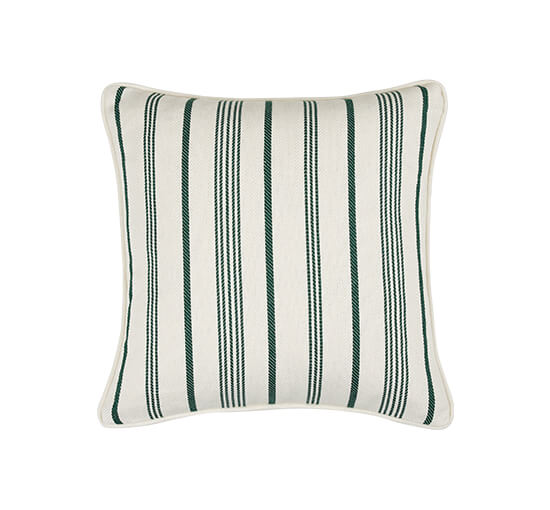 Green - Glenda Cushion Cover Beige/White