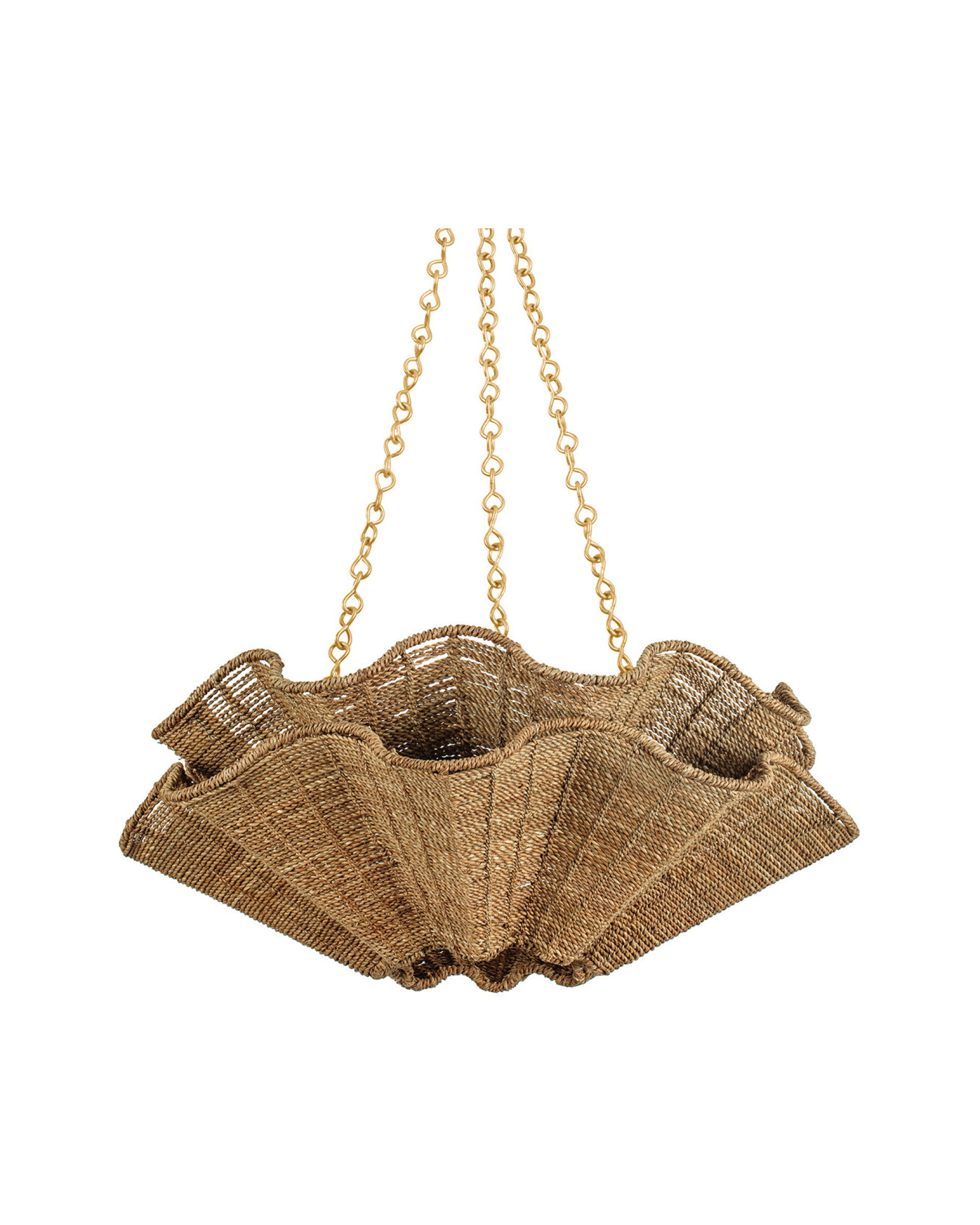 Hayworth Chandelier Vintage Gold Leaf