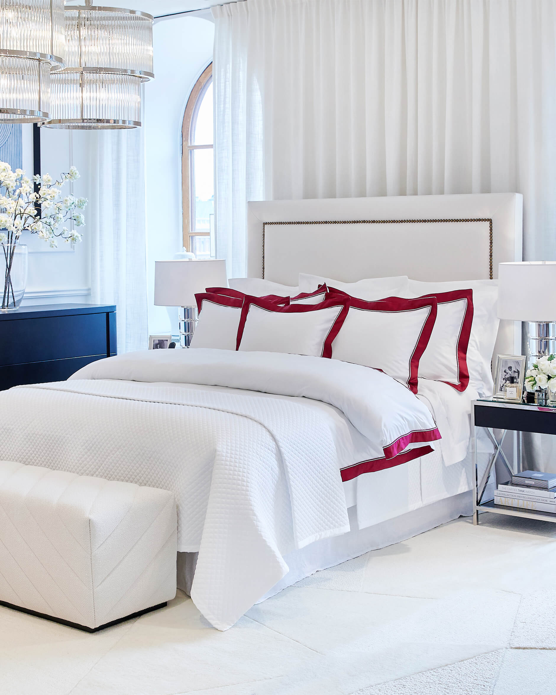 Como påslakan vit/röd