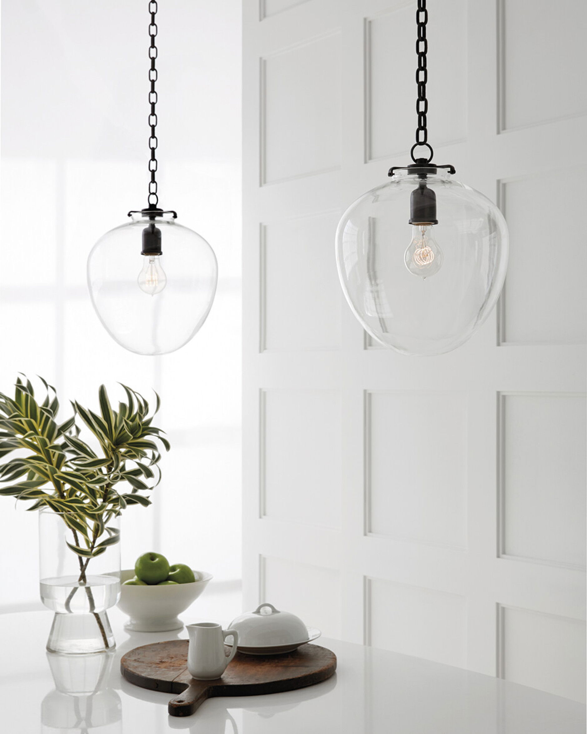 Katie Acorn takpendel brons/klarglas