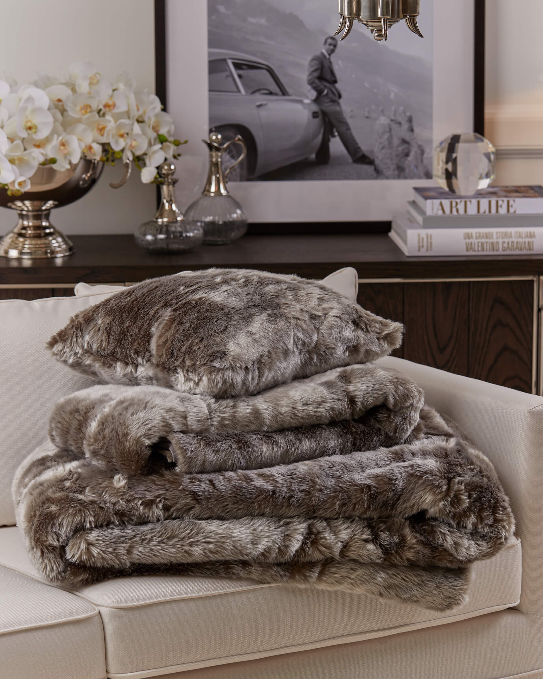 Whistler överkast silver fox