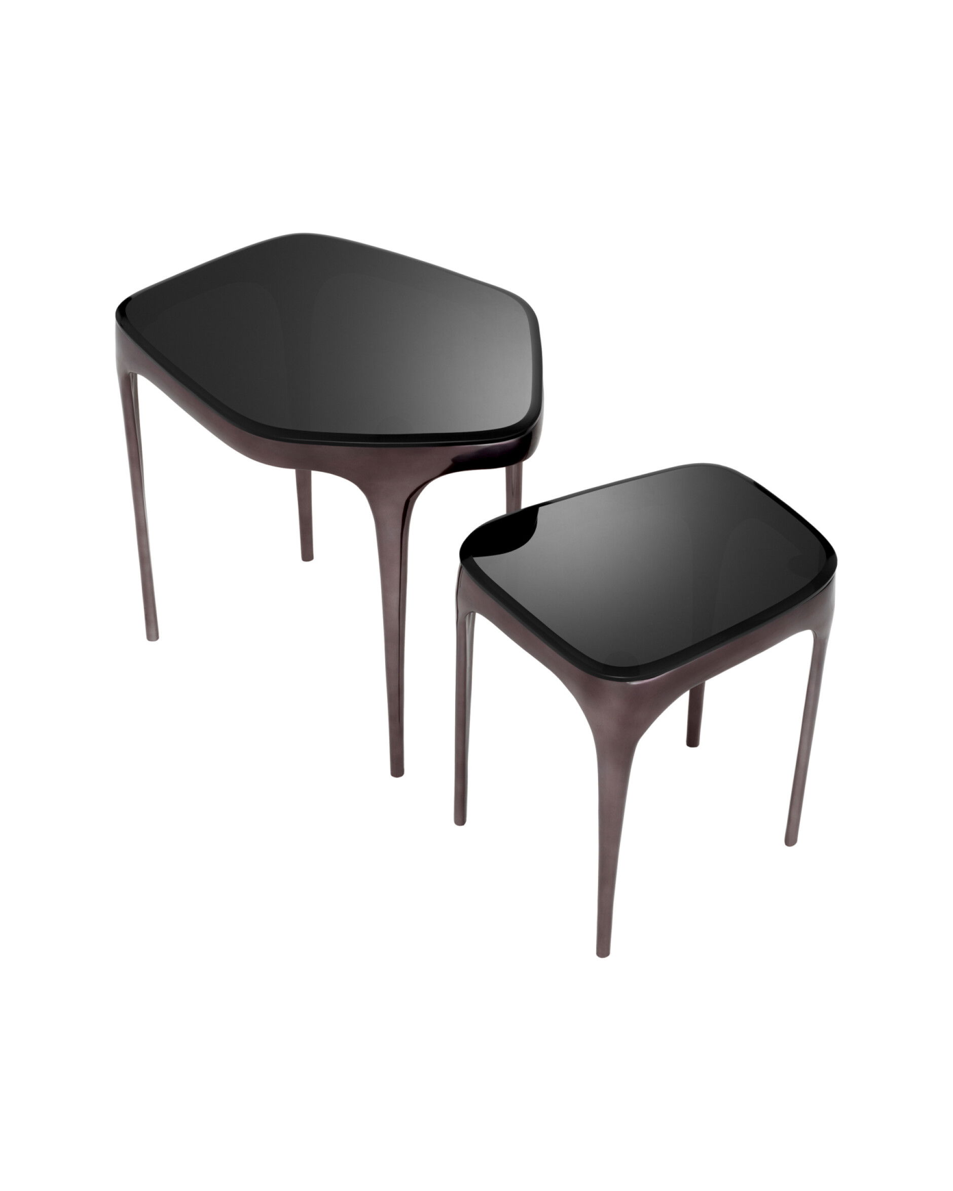 Deacon sidobord svart 2-set