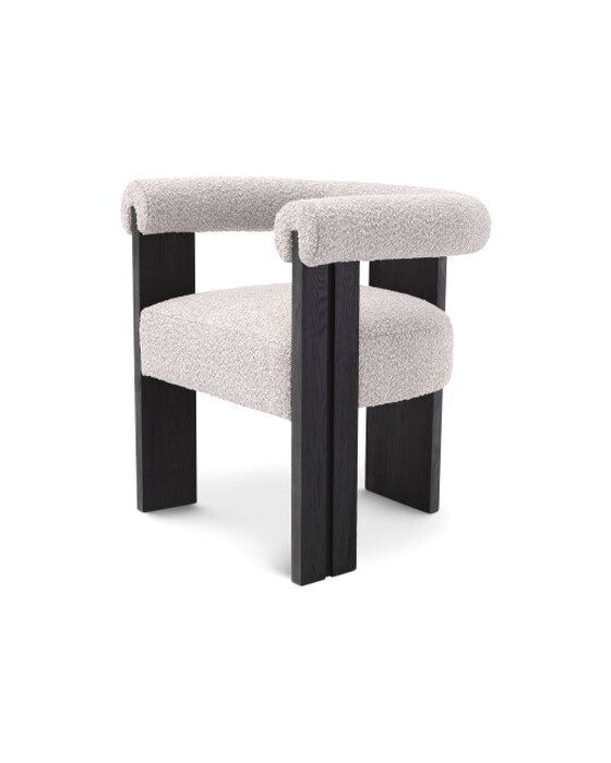 Percy karmstol bouclé grey
