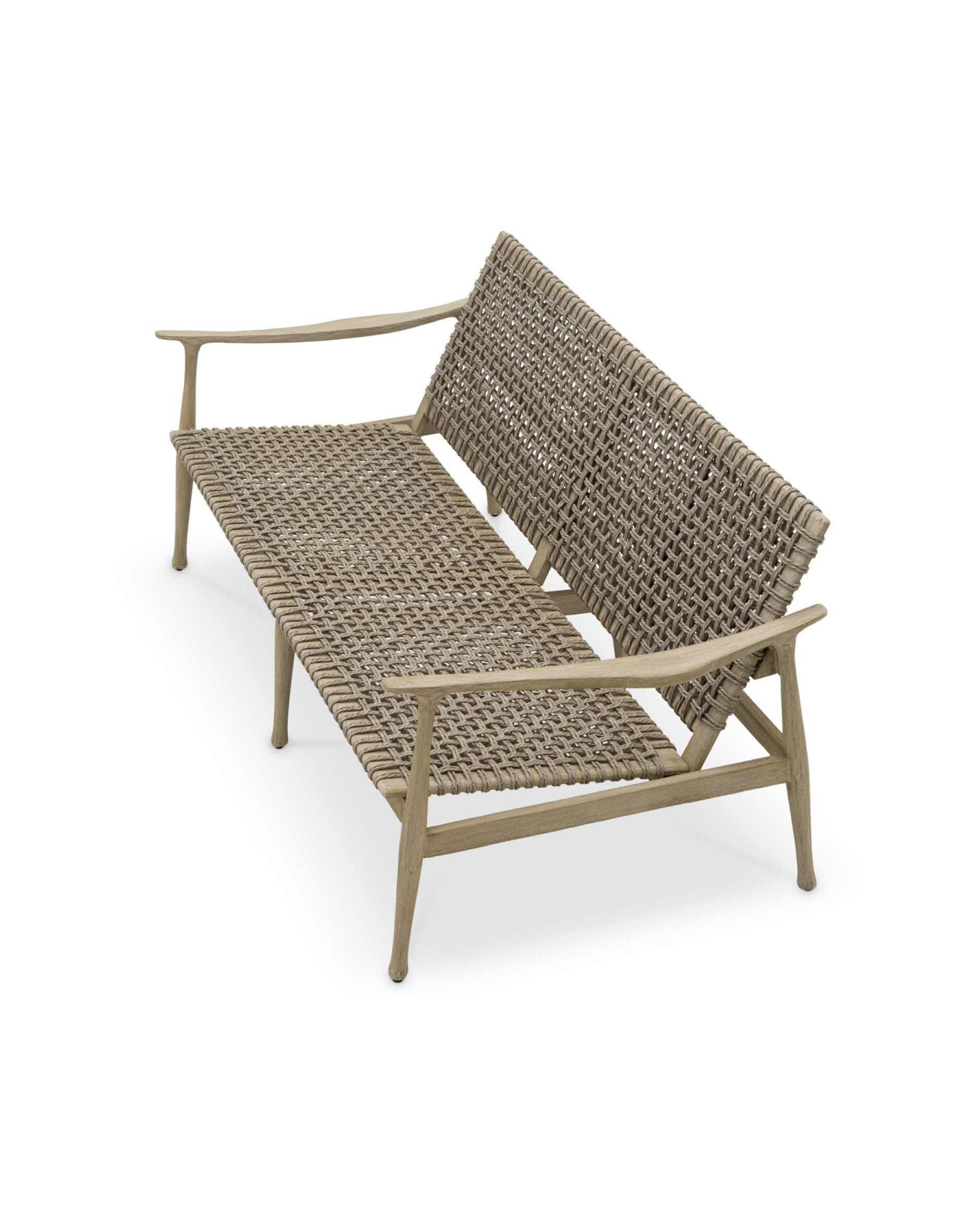 Manzo sofa greige rope