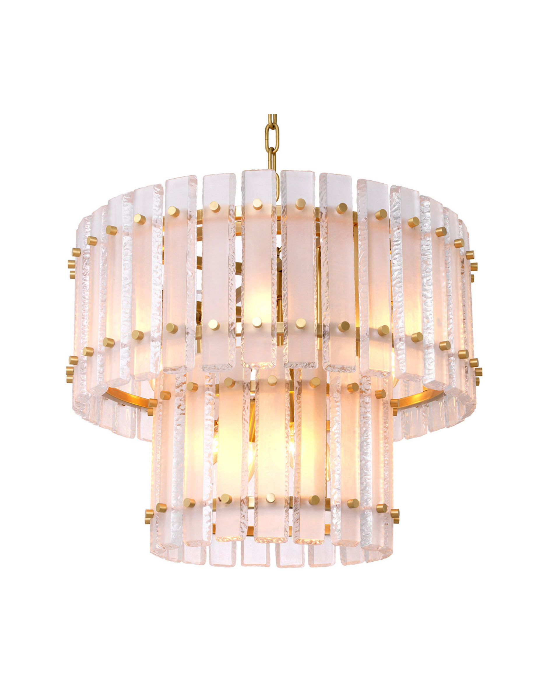 Blason kroonluchter antiek messing