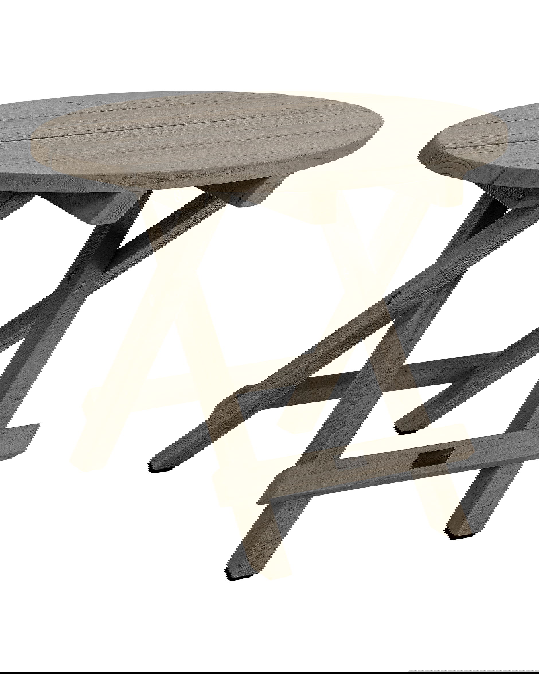 Vintage Beistelltisch charcoal, rund