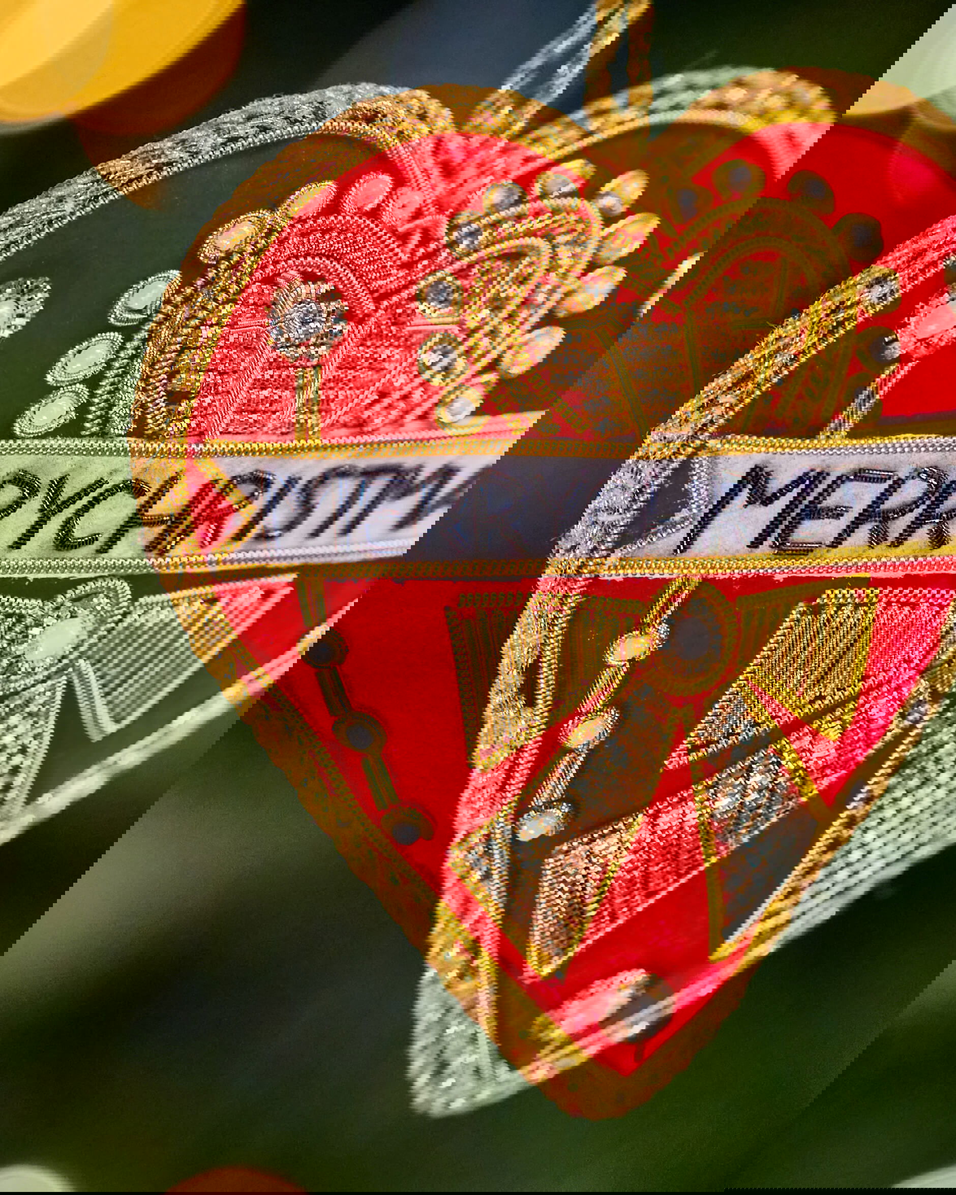 Camden hjärta julgransdekoration röd