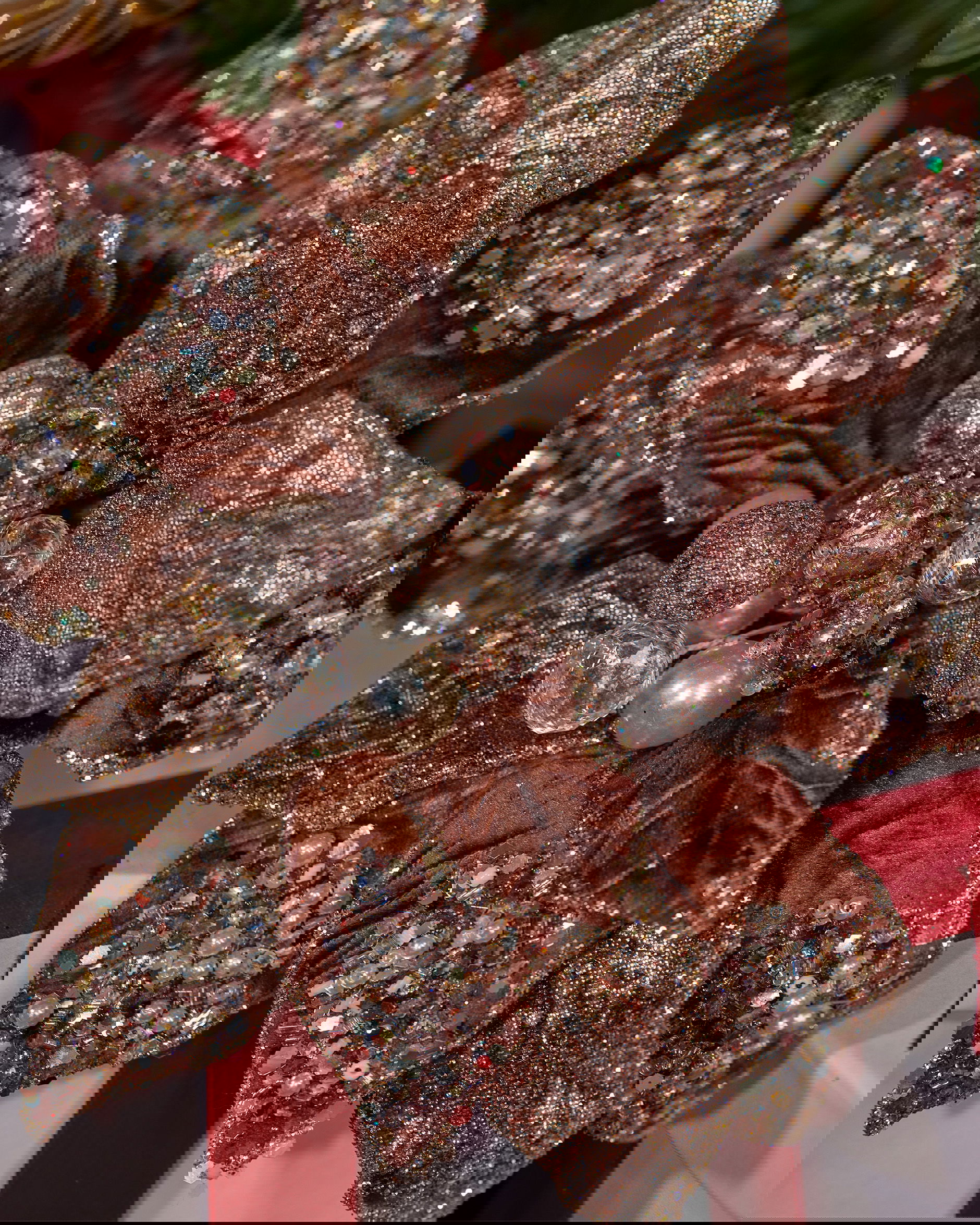 Kerstster decoratietak bruin