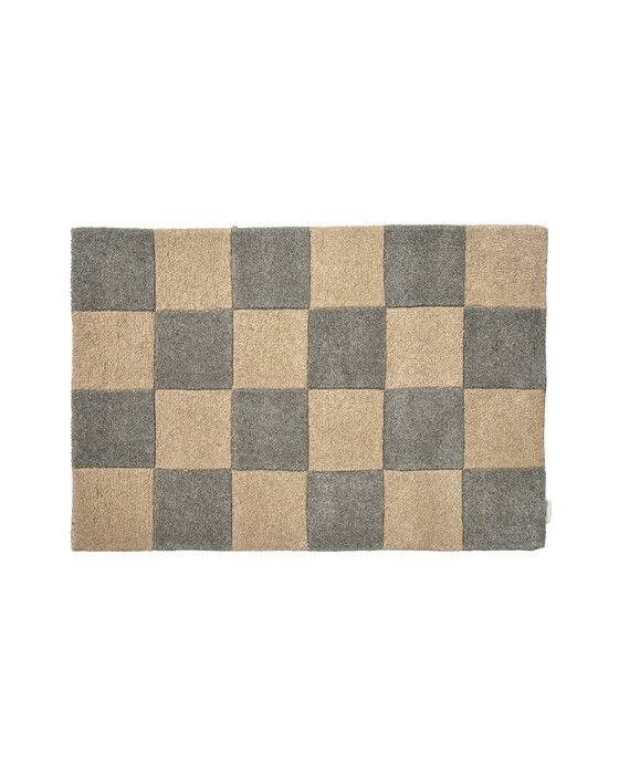 dörrmatta square grå/natur