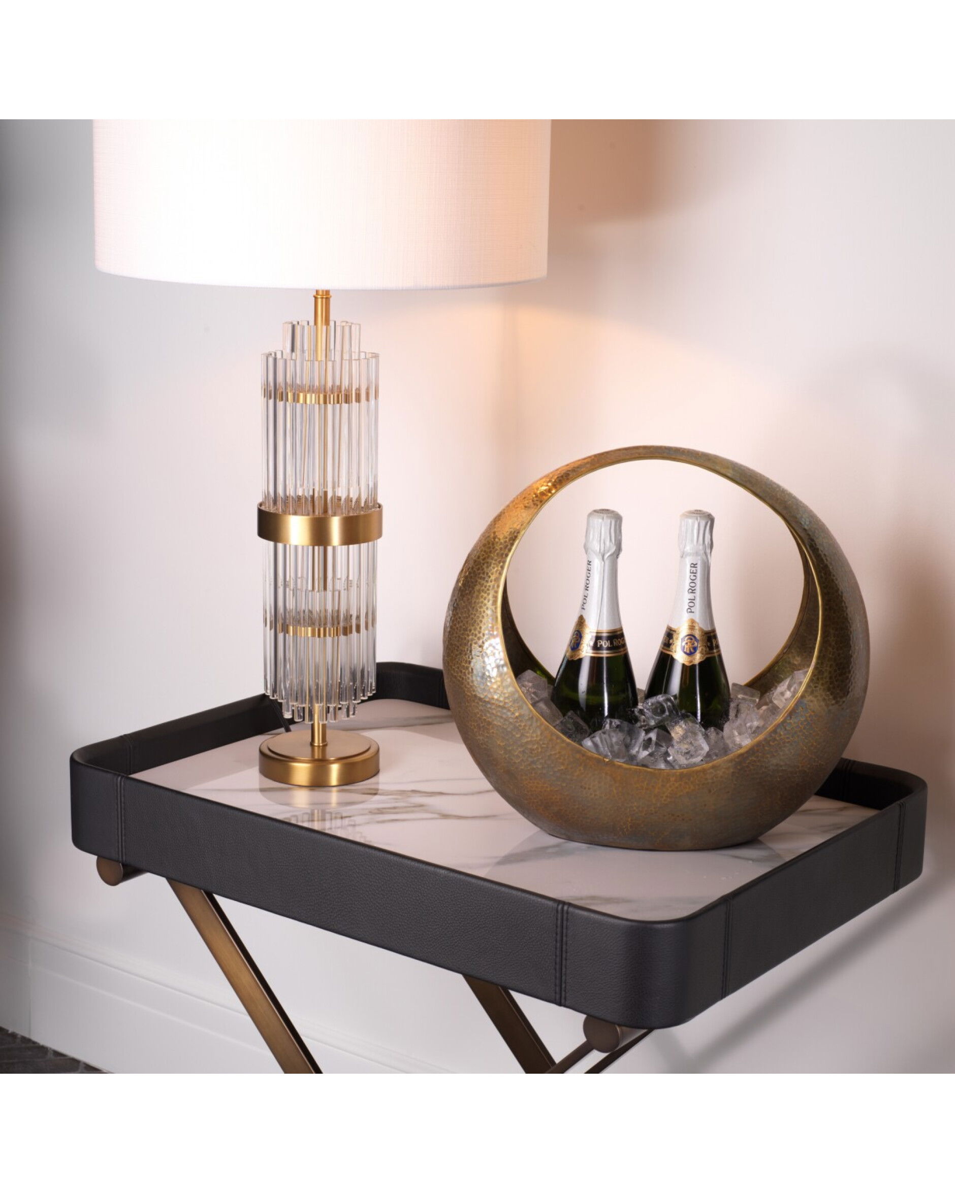 Leung Wine Cooler Vintage Brass