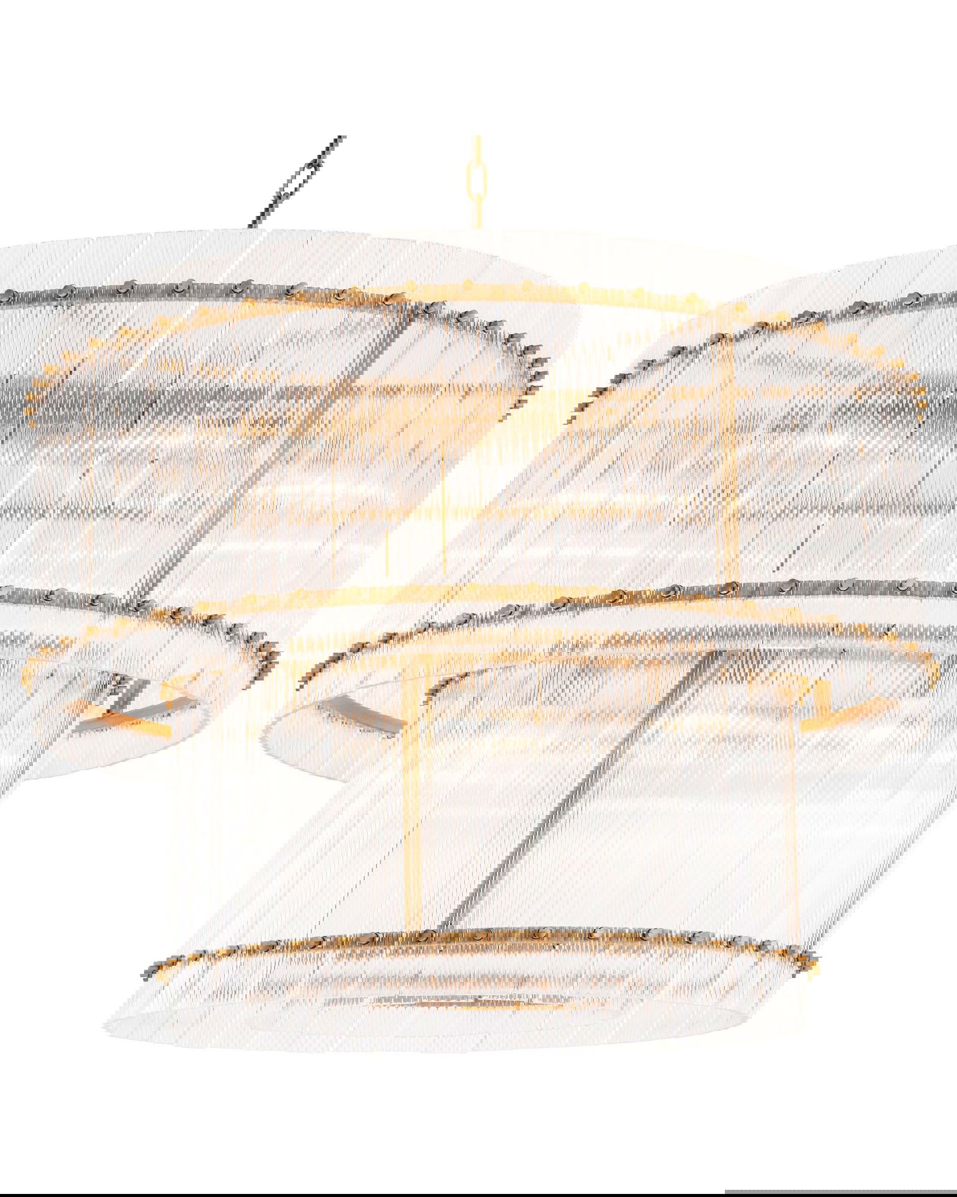 Ruby takkrona antik mässing