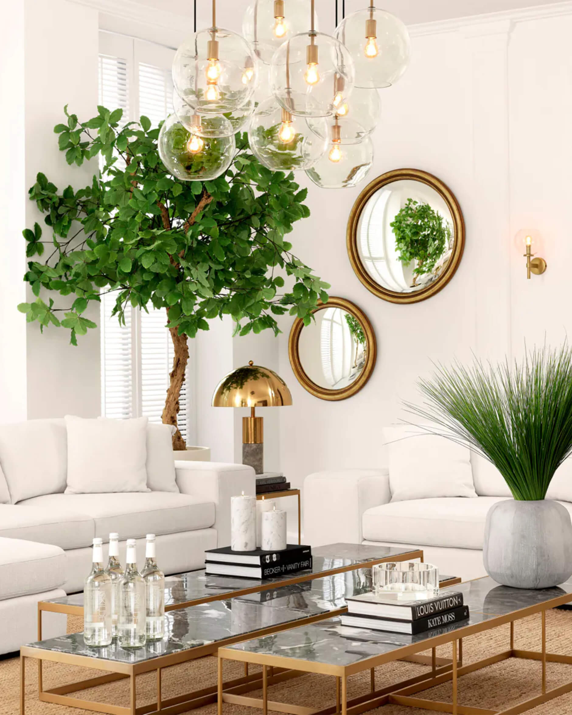 Flair bordslampa mässing