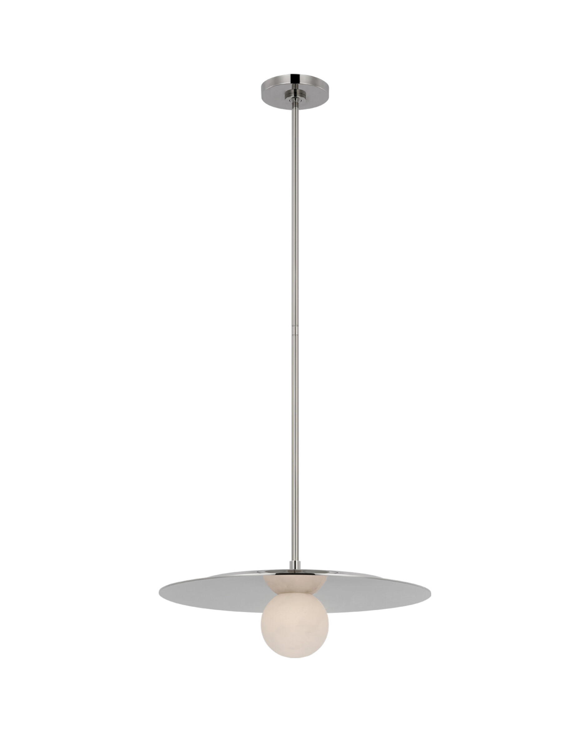 Pertica 18" taklampa nickel