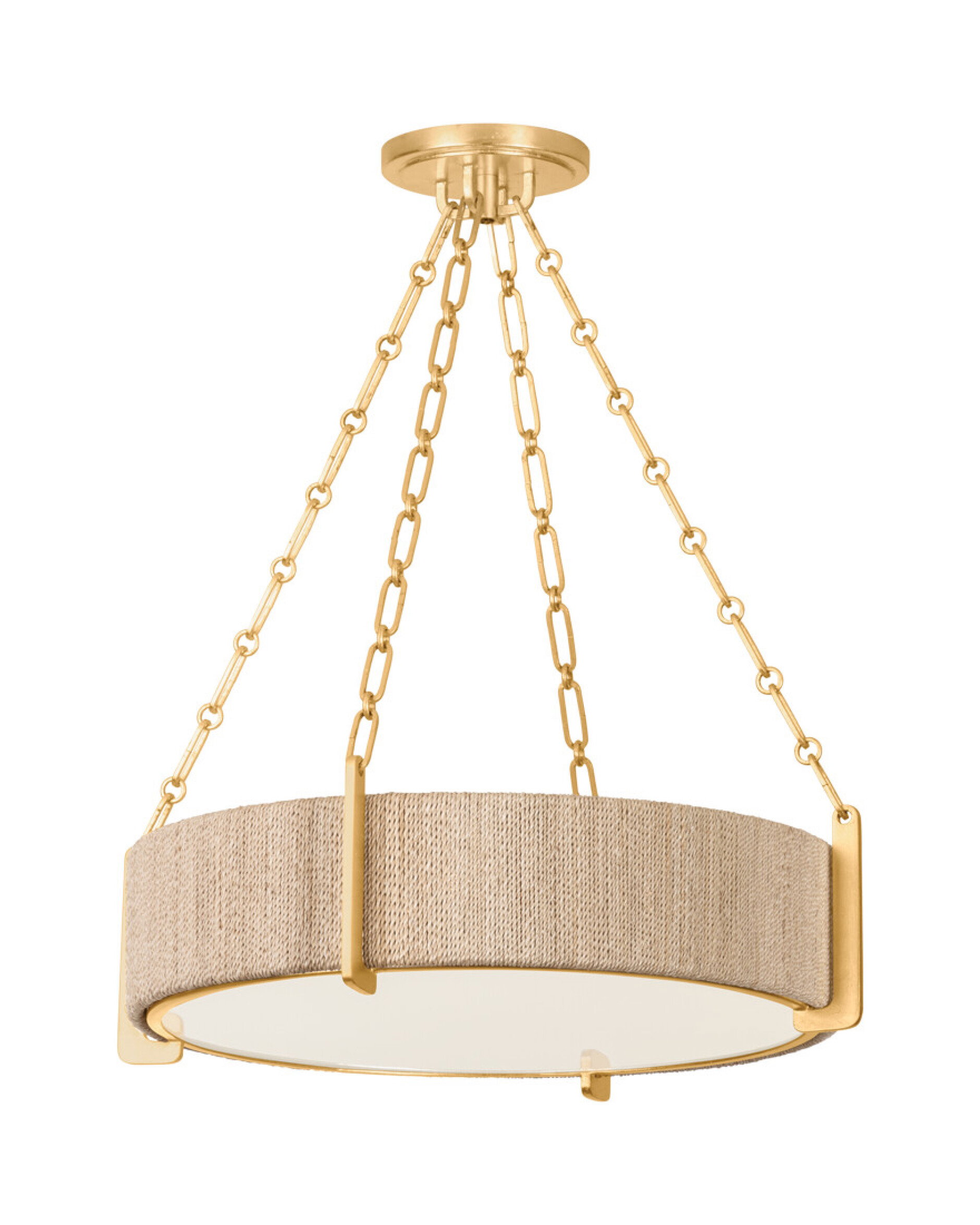 Quebec Chandelier Gold Leaf