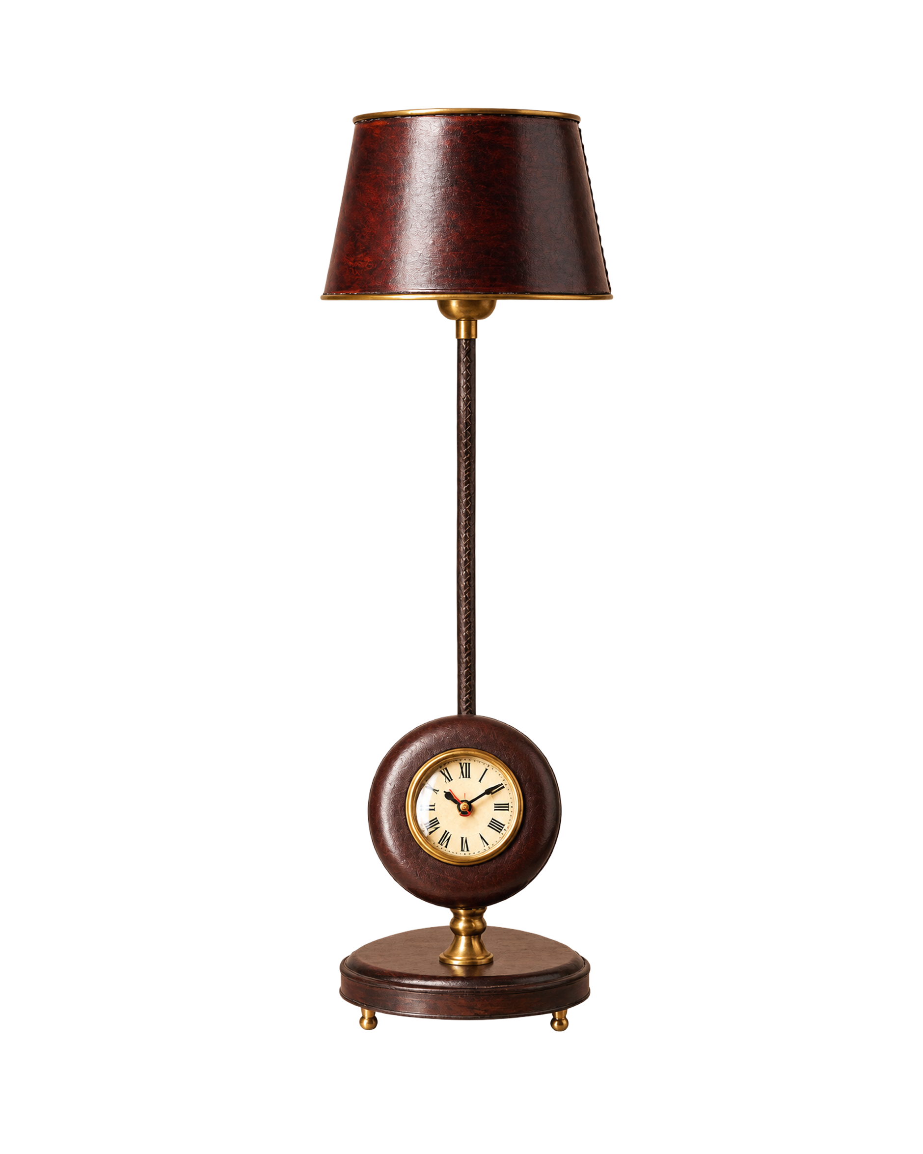 Clifton table lamp with clock