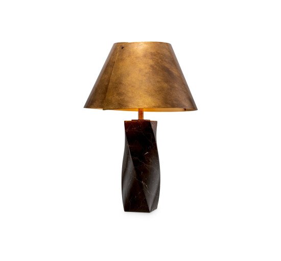 Black Marble - Camelia Table Lamp Vintage Brass / Black