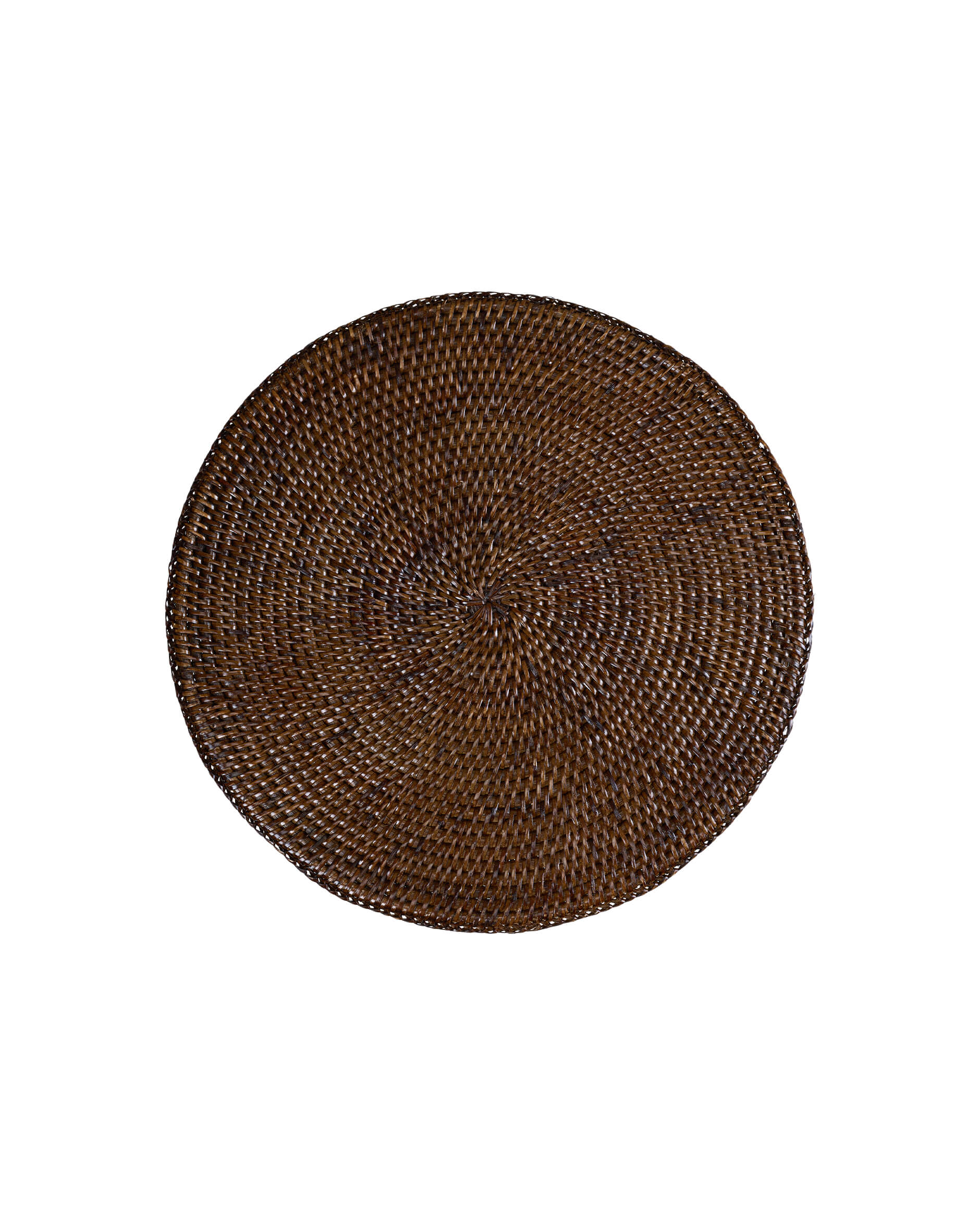 Cognac Placemat Round Rattan
